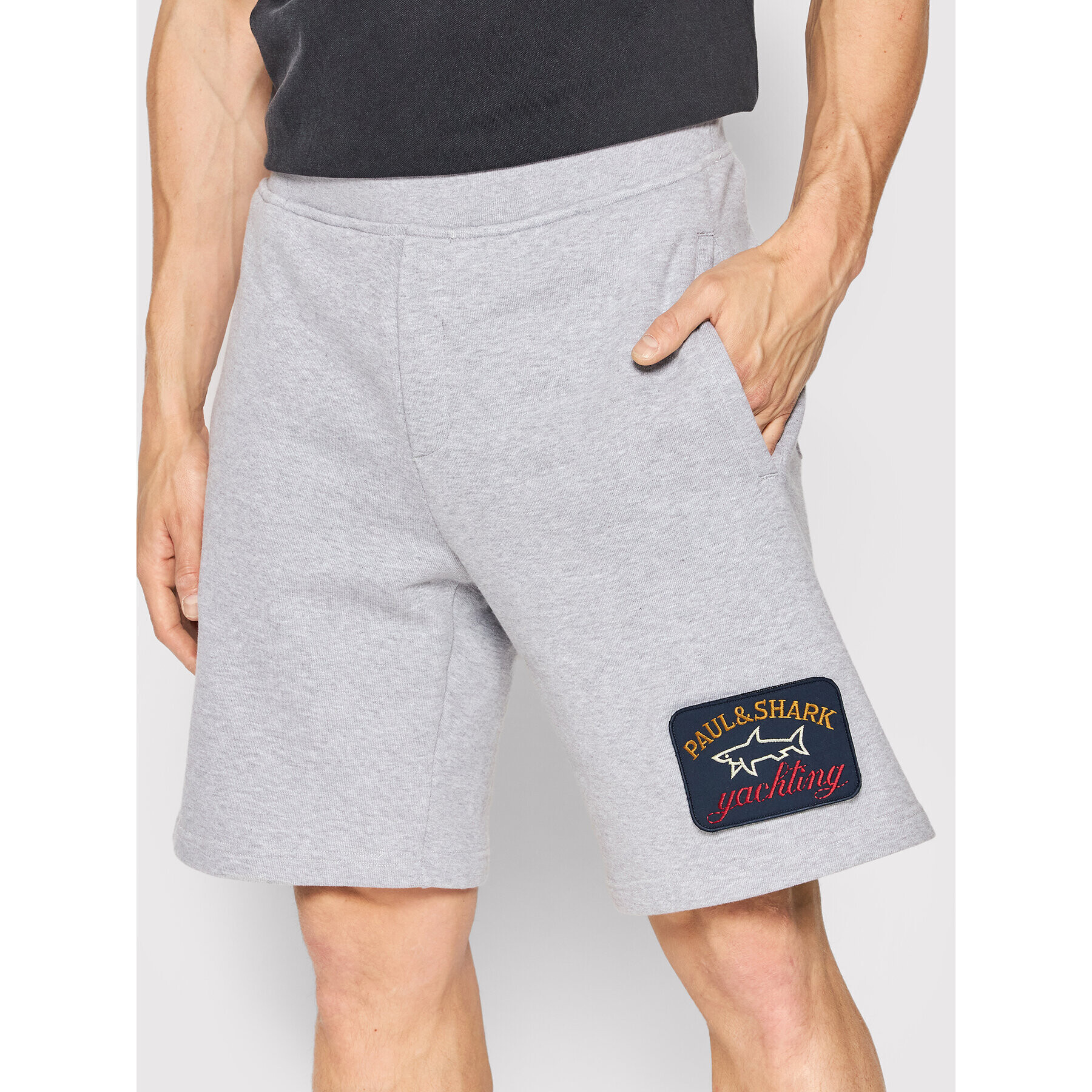 Paul&Shark Pantaloni scurți sport 22411928 Gri Oversize - Pled.ro