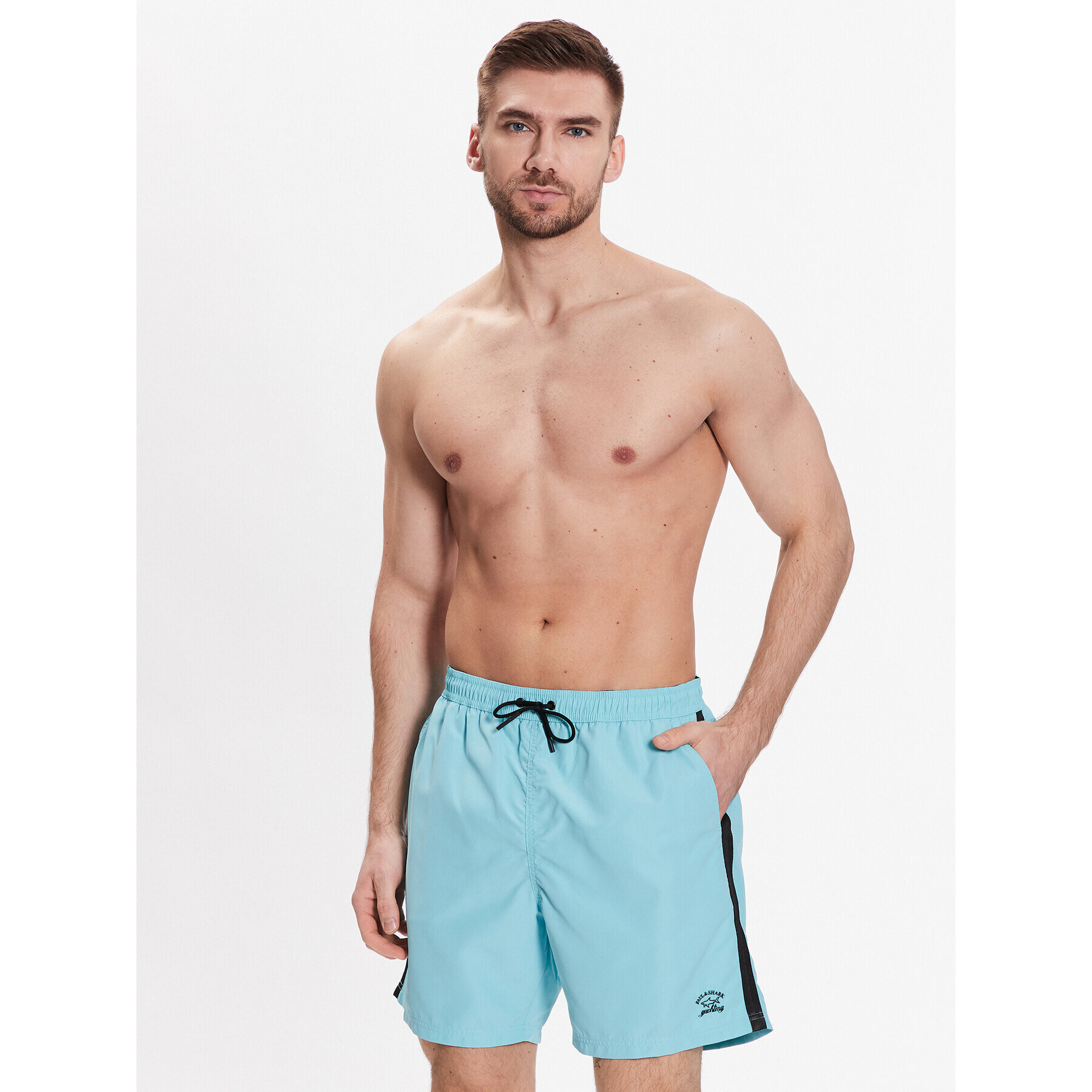 Paul&Shark Pantaloni scurți pentru înot 21415027 Albastru Regular Fit - Pled.ro