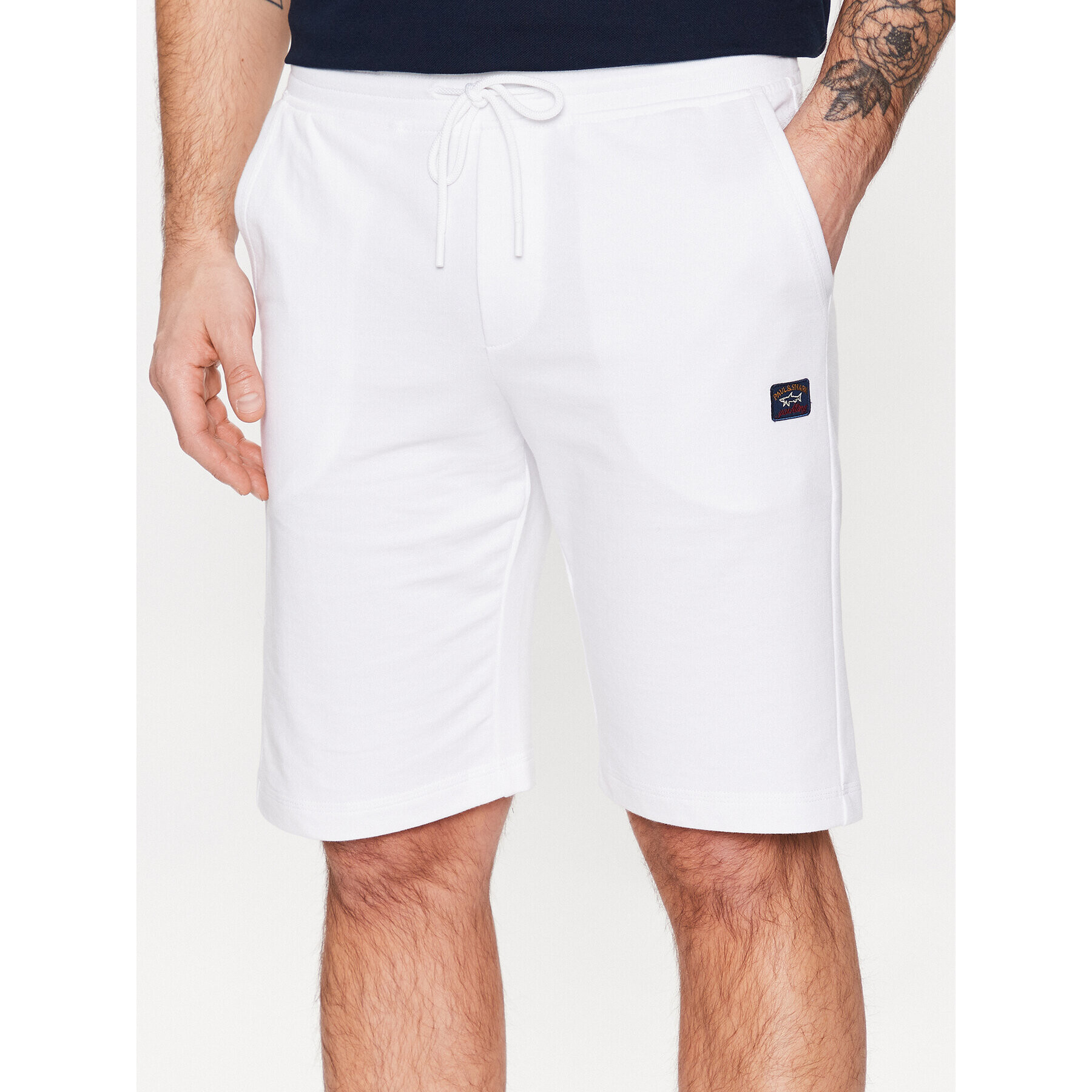 Paul&Shark Pantaloni scurți sport 23411958 Alb Regular Fit - Pled.ro