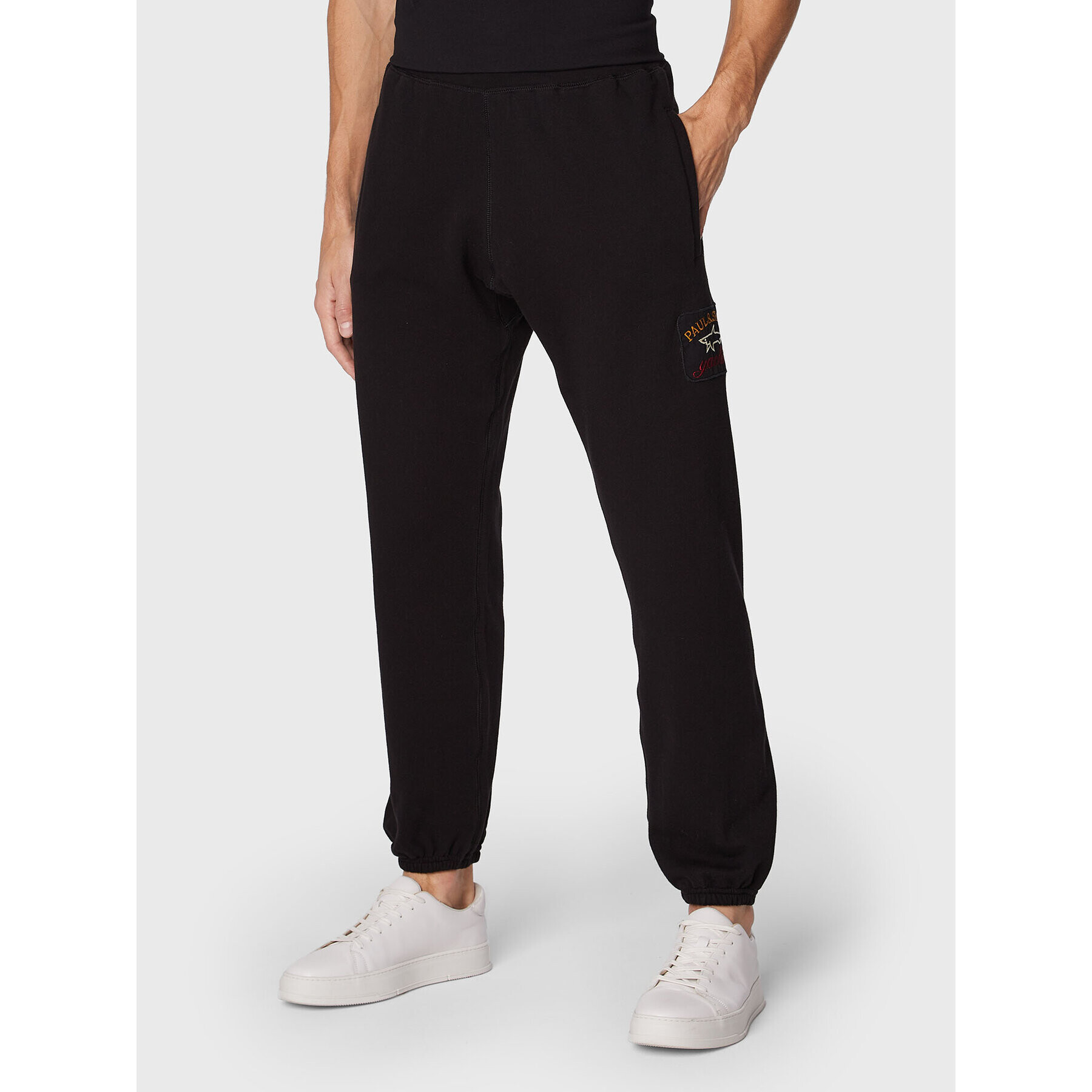 Paul&Shark Pantaloni trening 12311941 Negru Regular Fit - Pled.ro