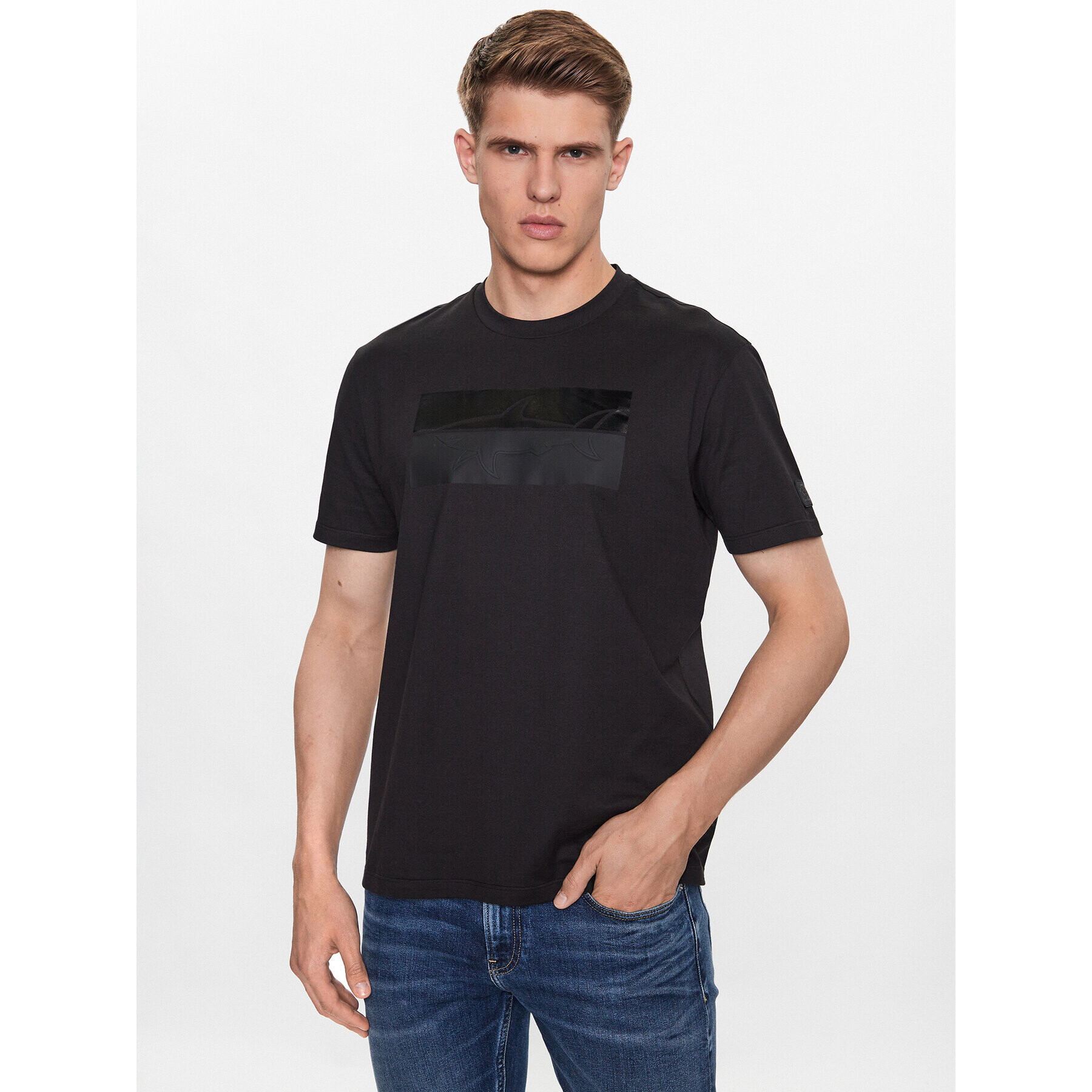 Paul&Shark Tricou 13311613 Negru Regular Fit - Pled.ro