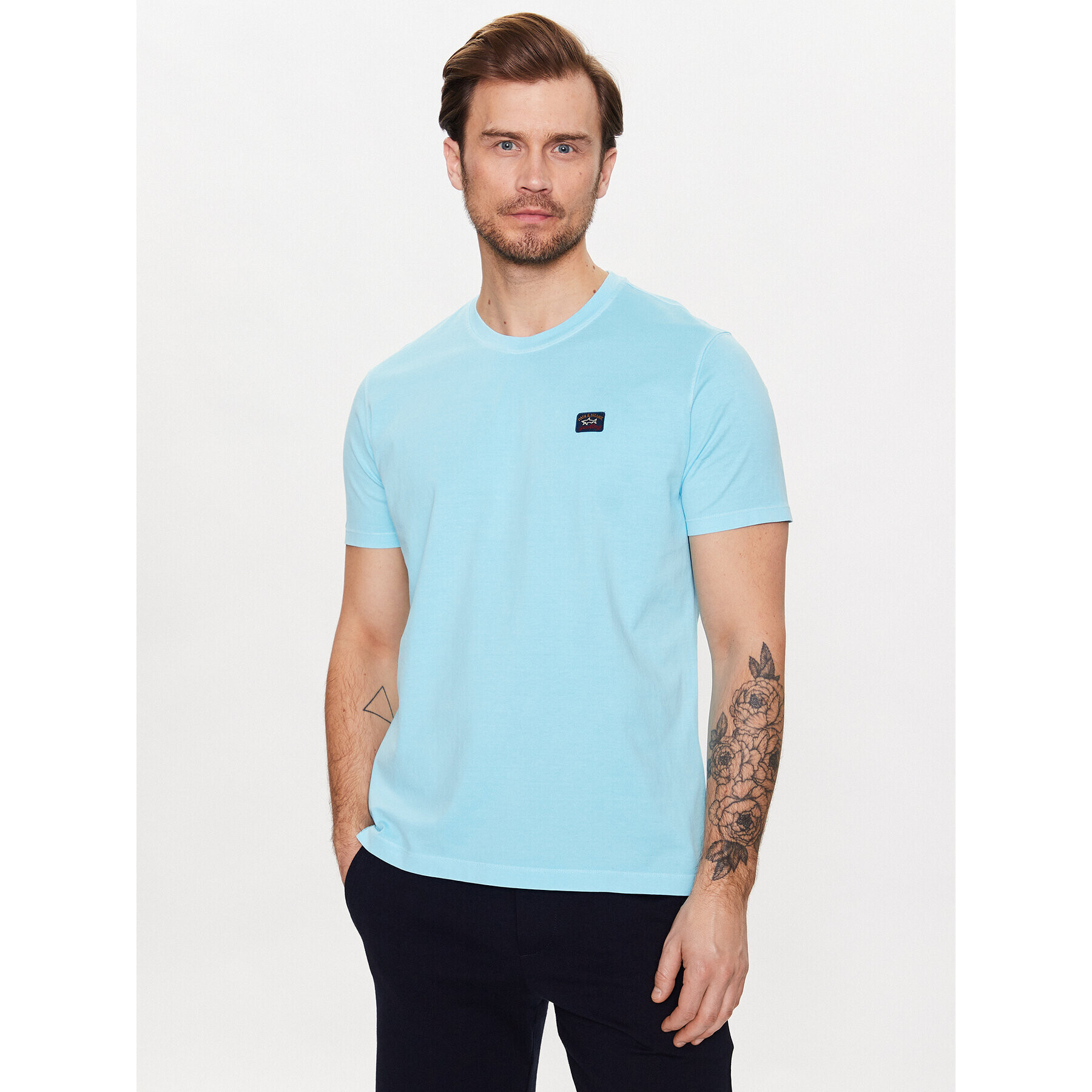 Paul&Shark Tricou 23411052 Albastru Regular Fit - Pled.ro