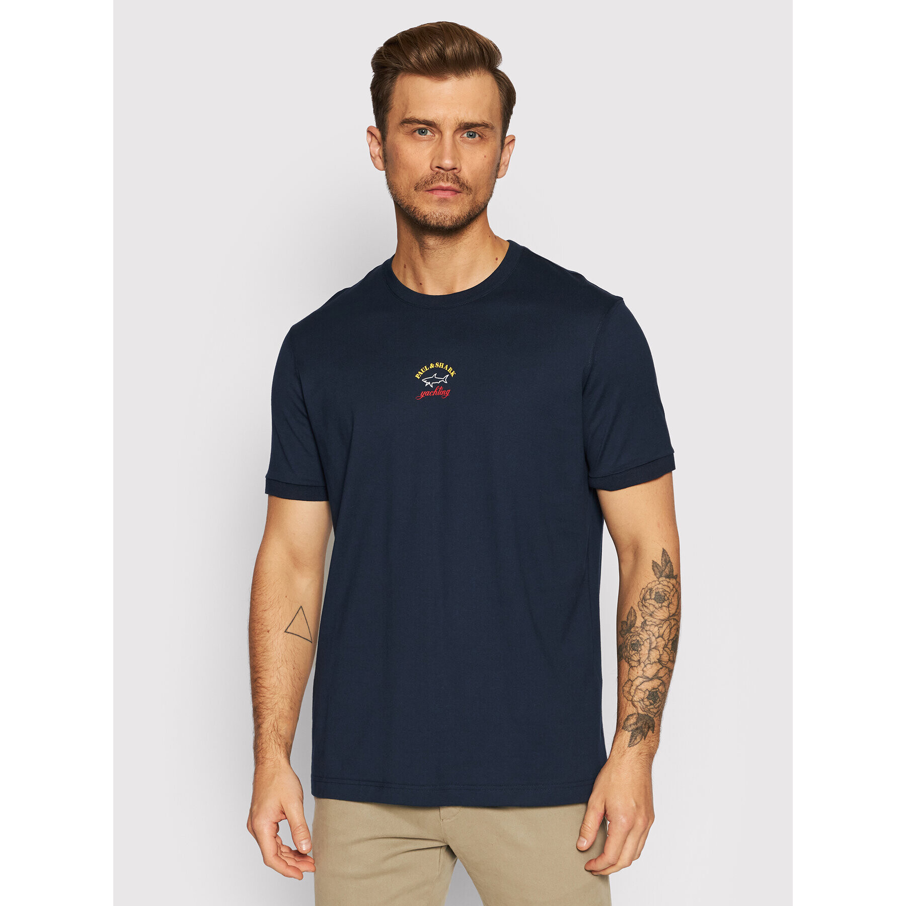 Paul&Shark Tricou C0P1096 Bleumarin Regular Fit - Pled.ro