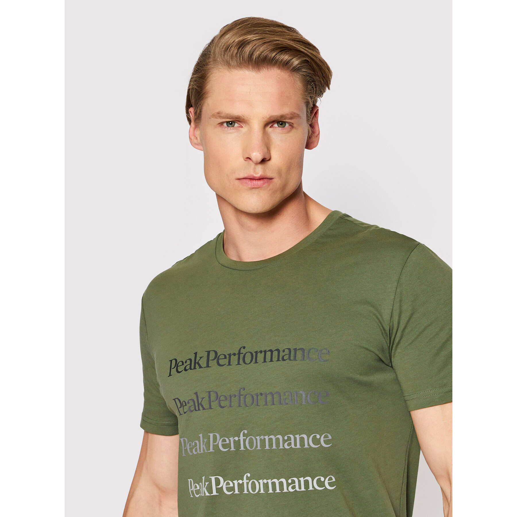 Peak Performance Tricou Ground G77284140 Verde Regular Fit - Pled.ro