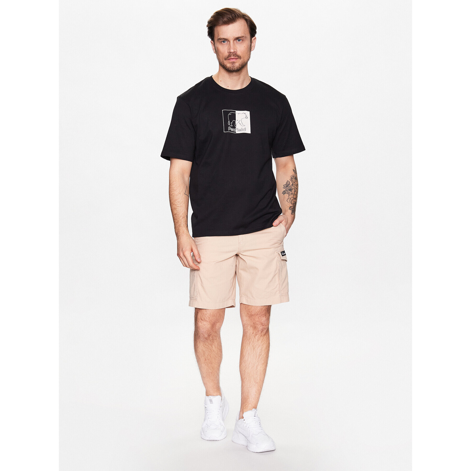 Penfield Tricou PFD0333 Negru Relaxed Fit - Pled.ro