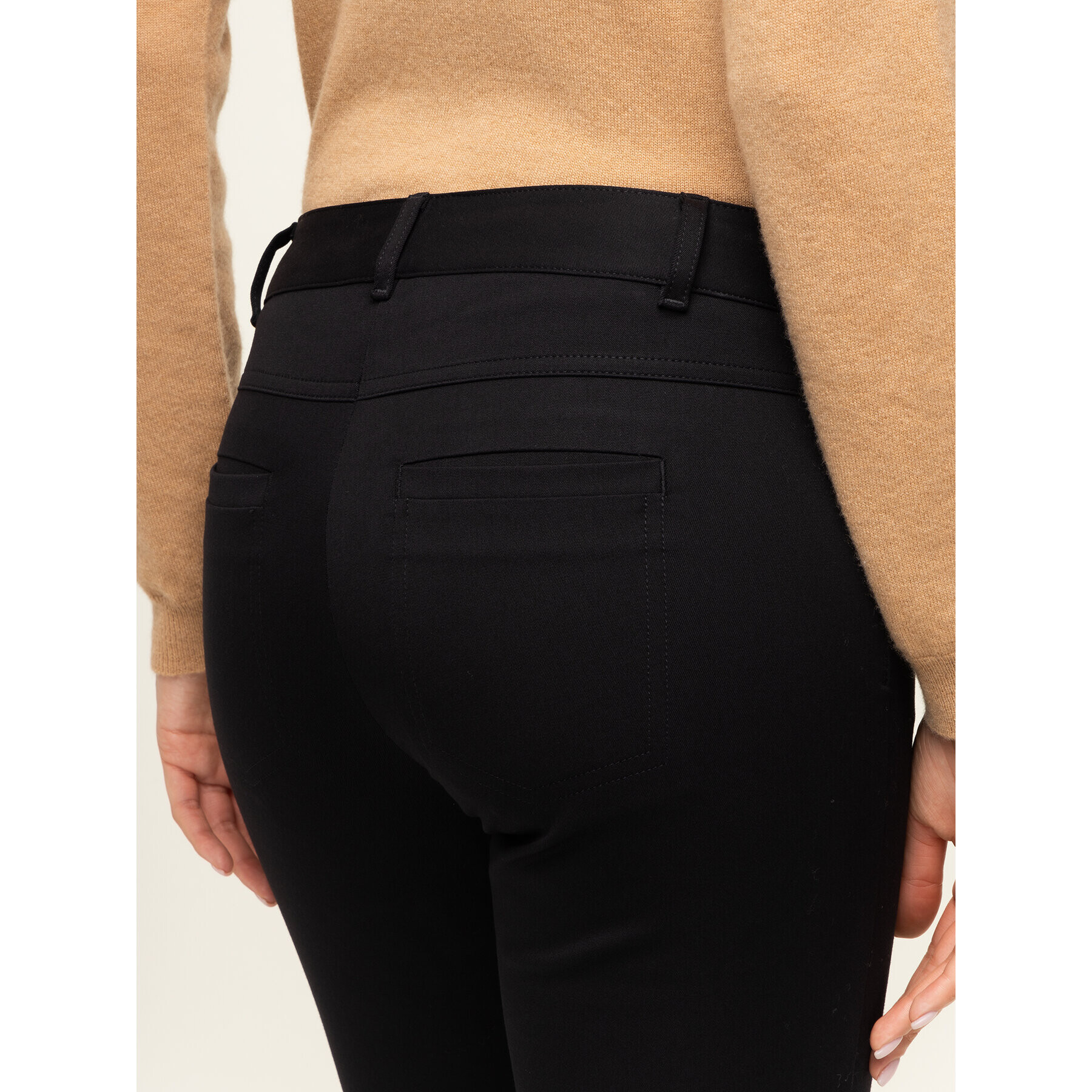 Pennyblack Pantaloni din material Lancetta 21345019 Negru Regular Fit - Pled.ro