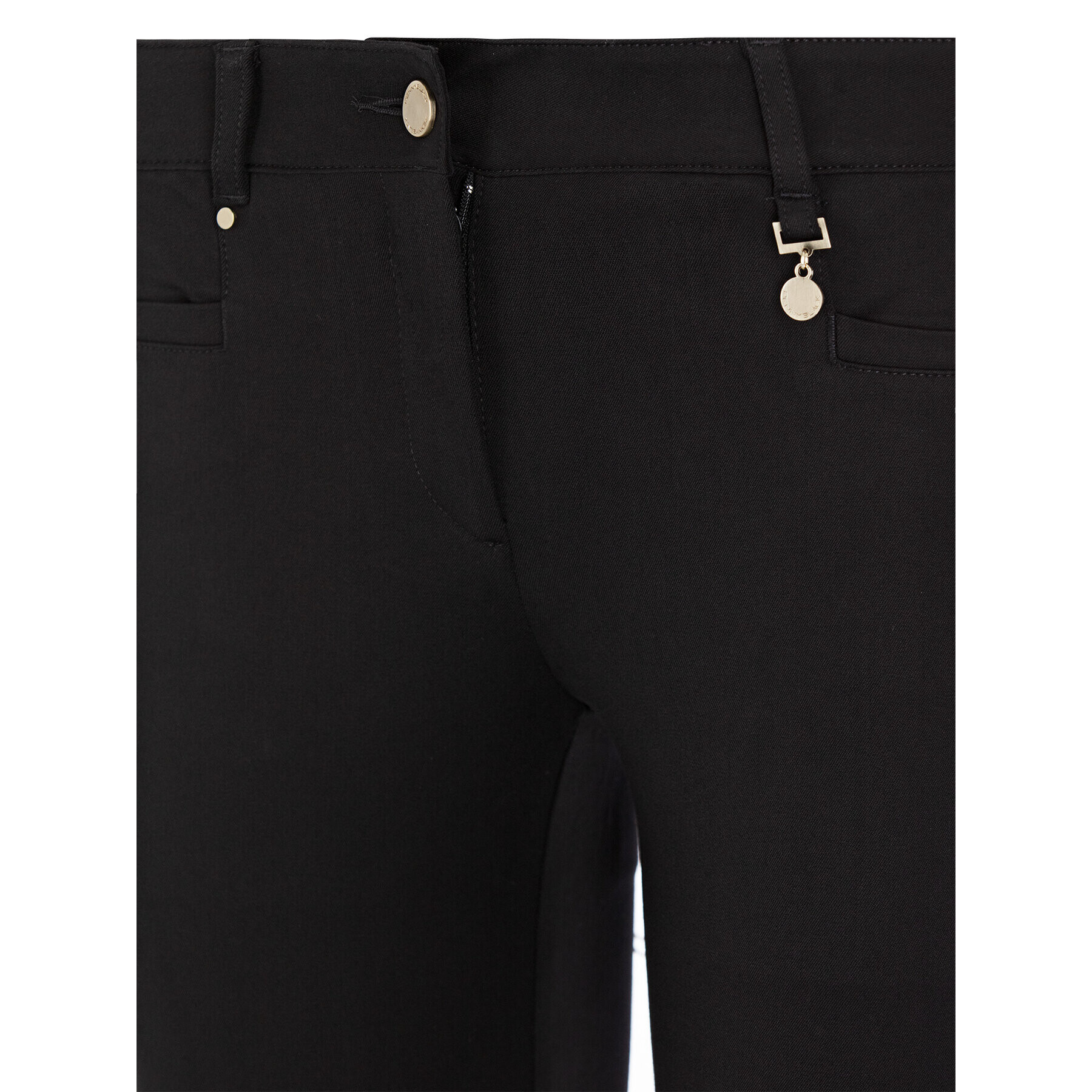 Pennyblack Pantaloni din material Lancetta 21345019 Negru Regular Fit - Pled.ro