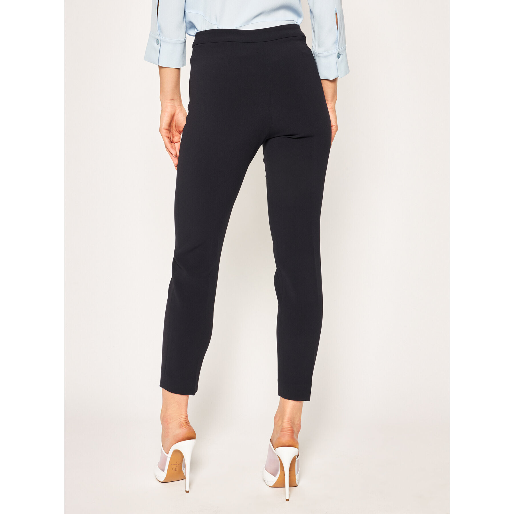 Pennyblack Pantaloni din material Laura 11310620 Bleumarin Slim Fit - Pled.ro