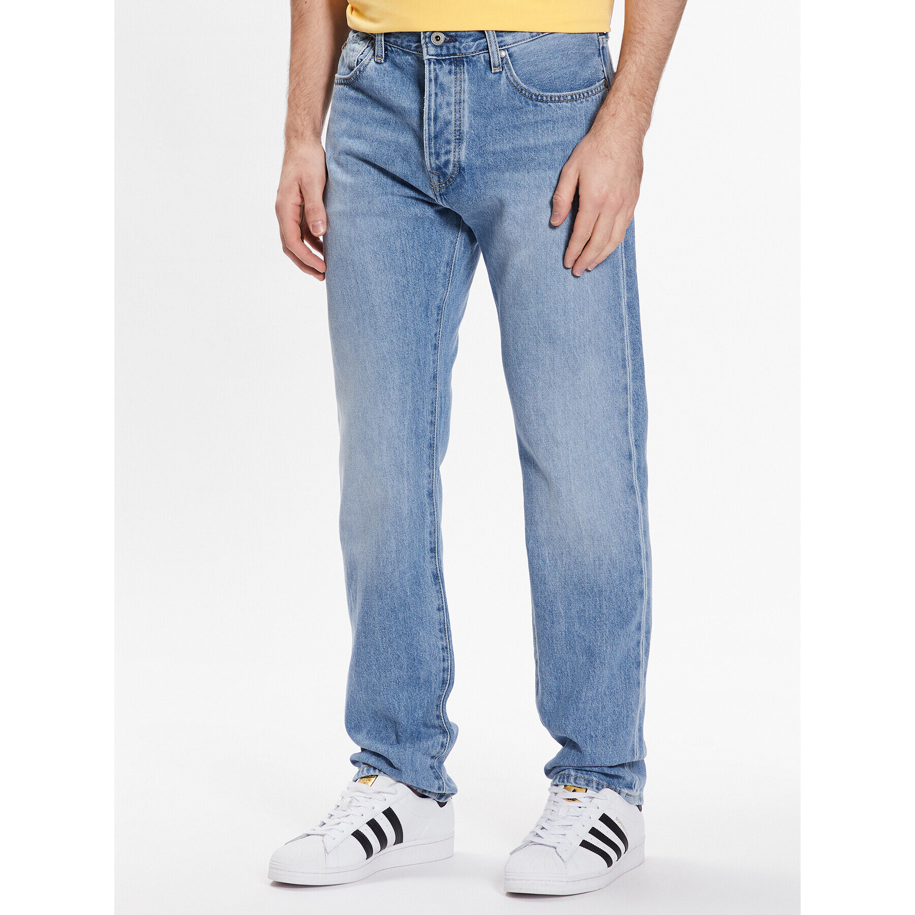 Pepe Jeans Blugi Byron PM206316MM2 Albastru Relaxed Fit - Pled.ro