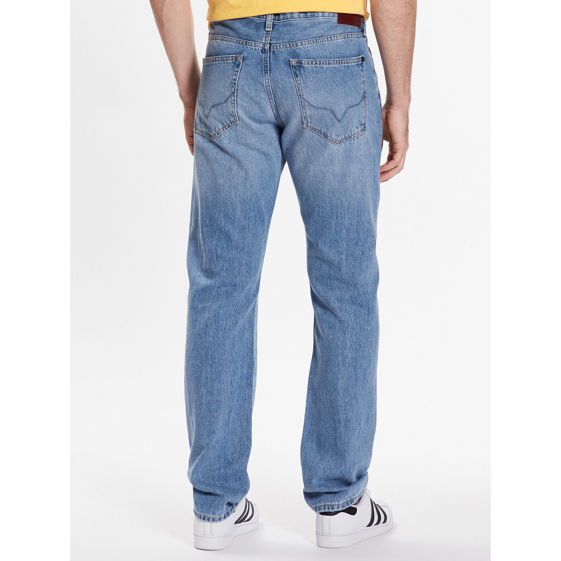 Pepe Jeans Blugi Byron PM206316MM2 Albastru Relaxed Fit - Pled.ro