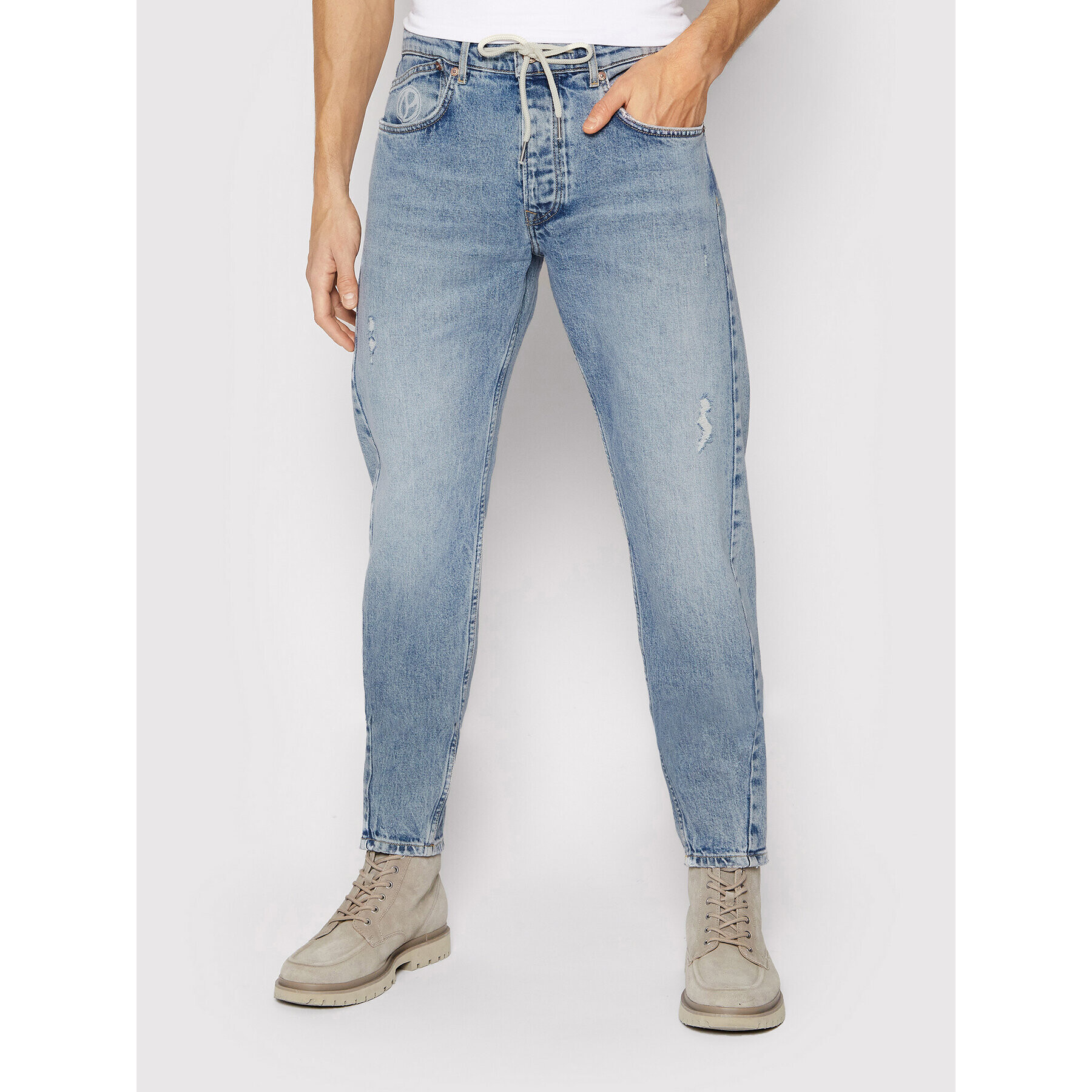 Pepe Jeans Blugi Callen PM206313 Albastru Relaxed Fit - Pled.ro