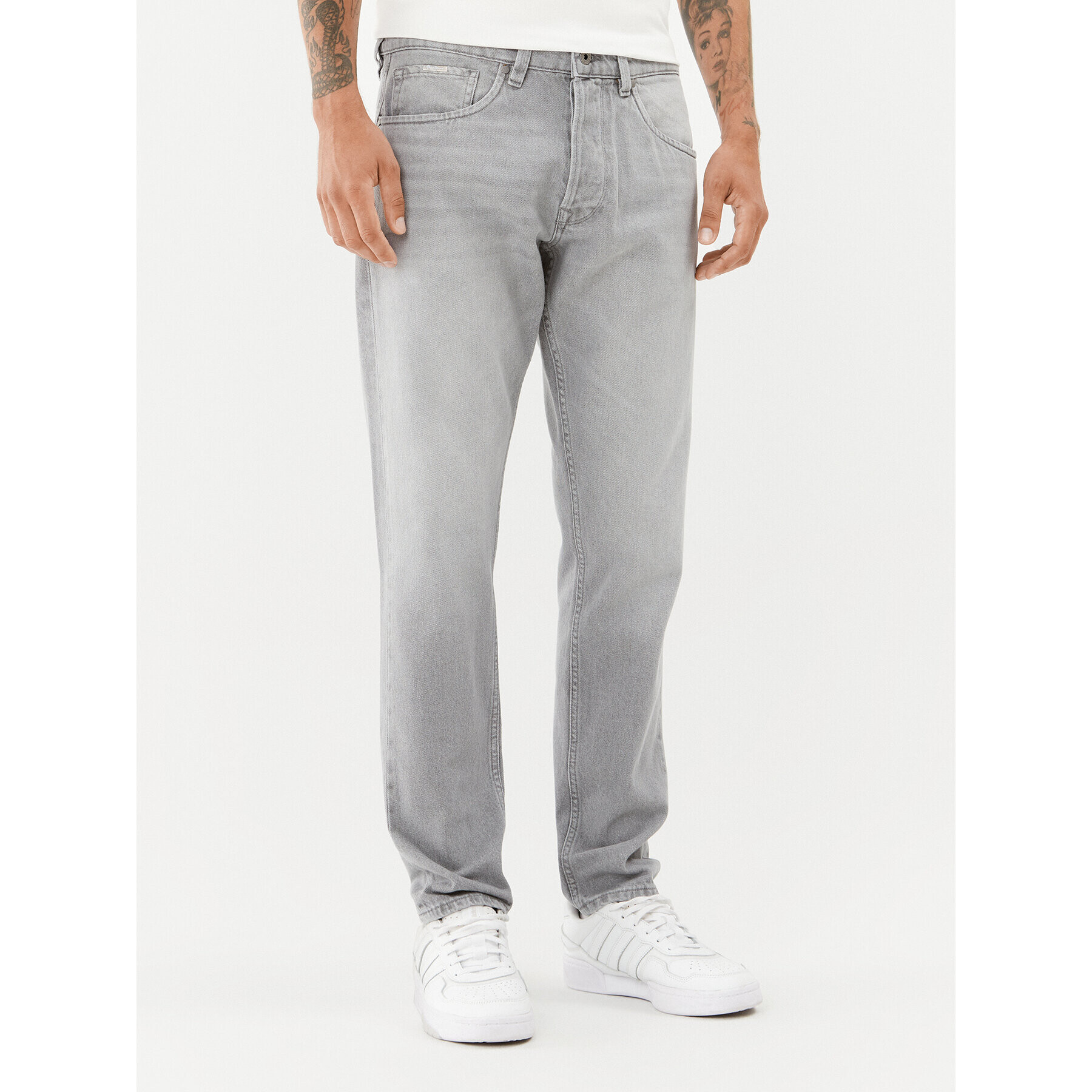 Pepe Jeans Blugi Callen PM206812 Gri Relaxed Fit - Pled.ro