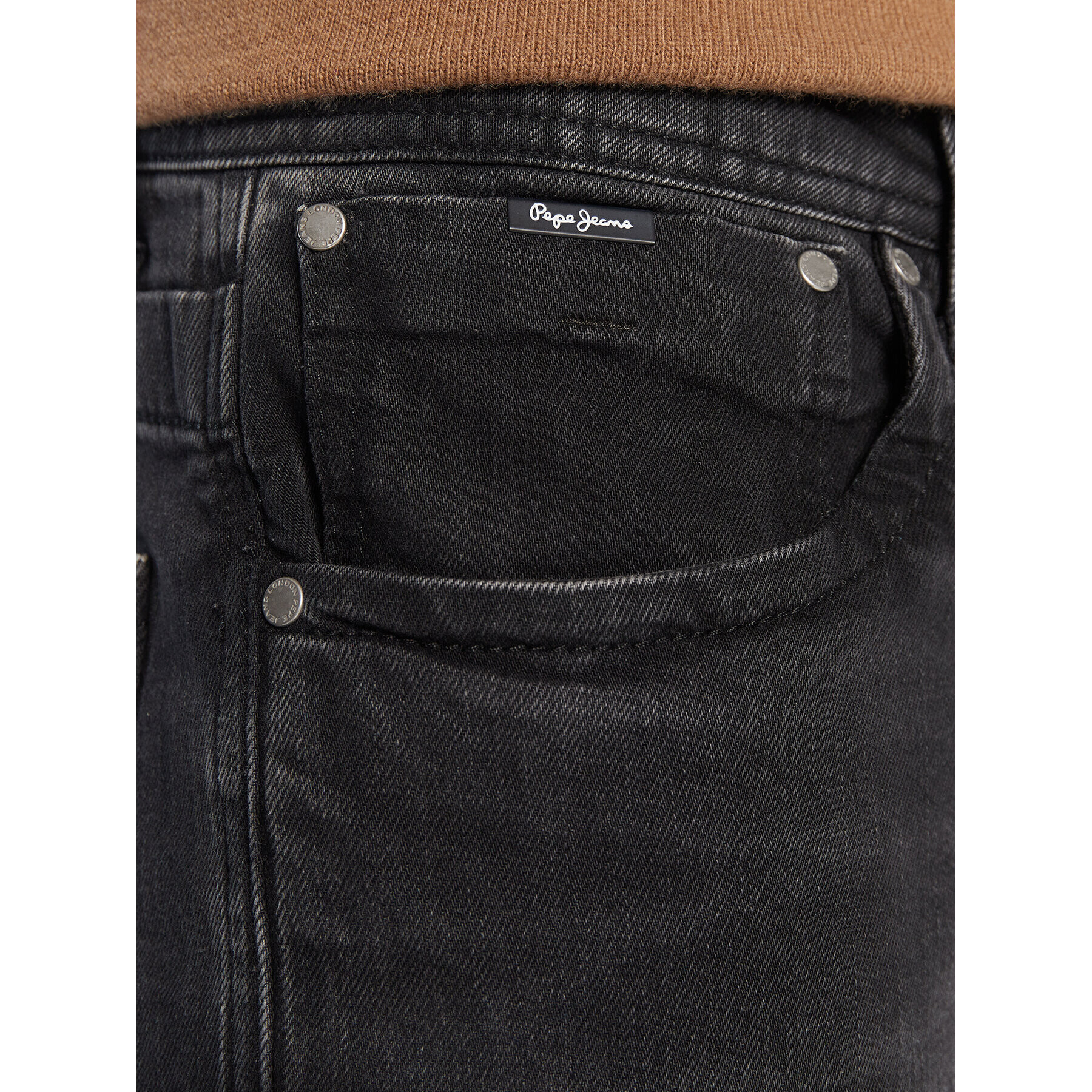 Pepe Jeans Blugi Cash PM206318 Negru Regular Fit - Pled.ro