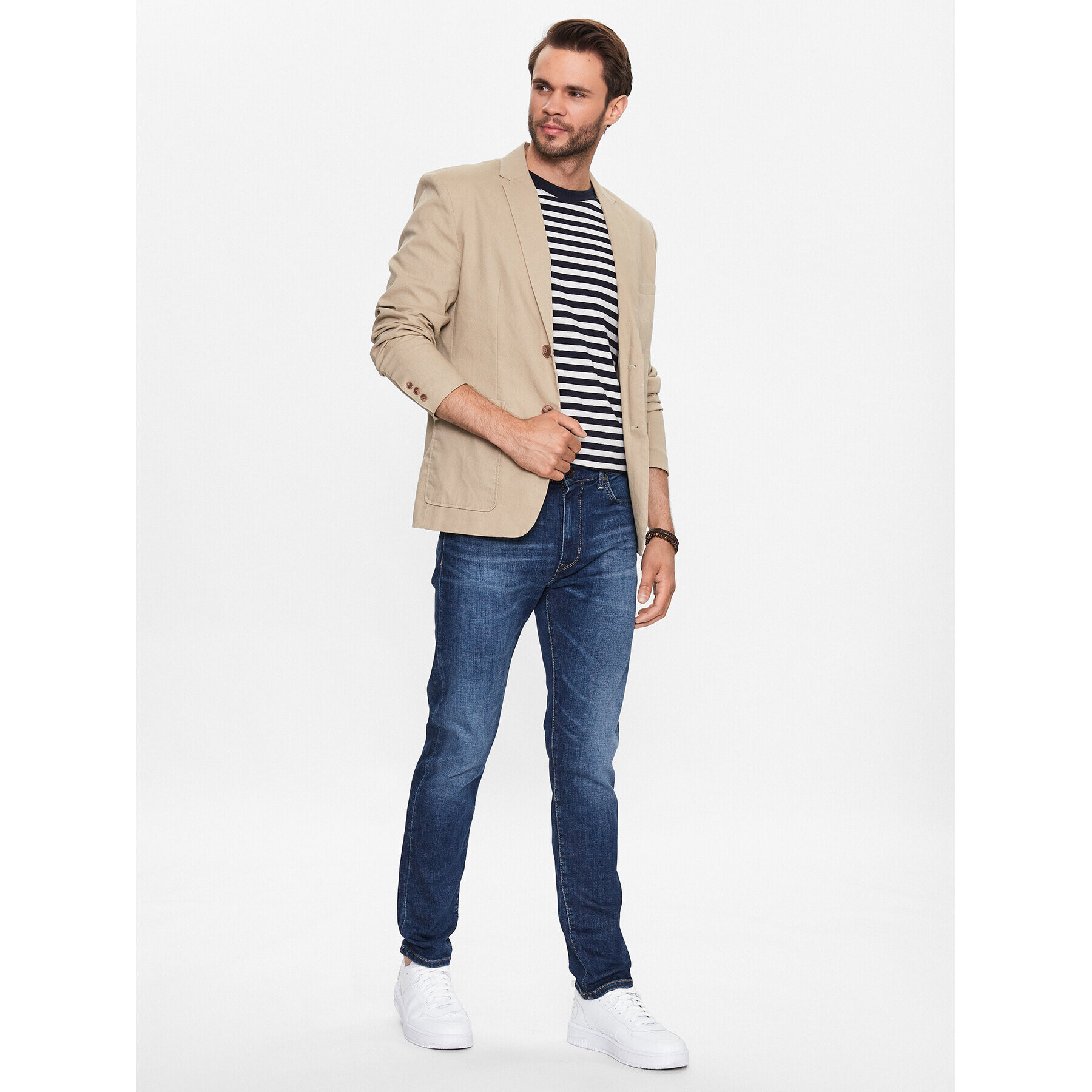 Pepe Jeans Blugi Crane PM206522 Albastru Taper Fit - Pled.ro