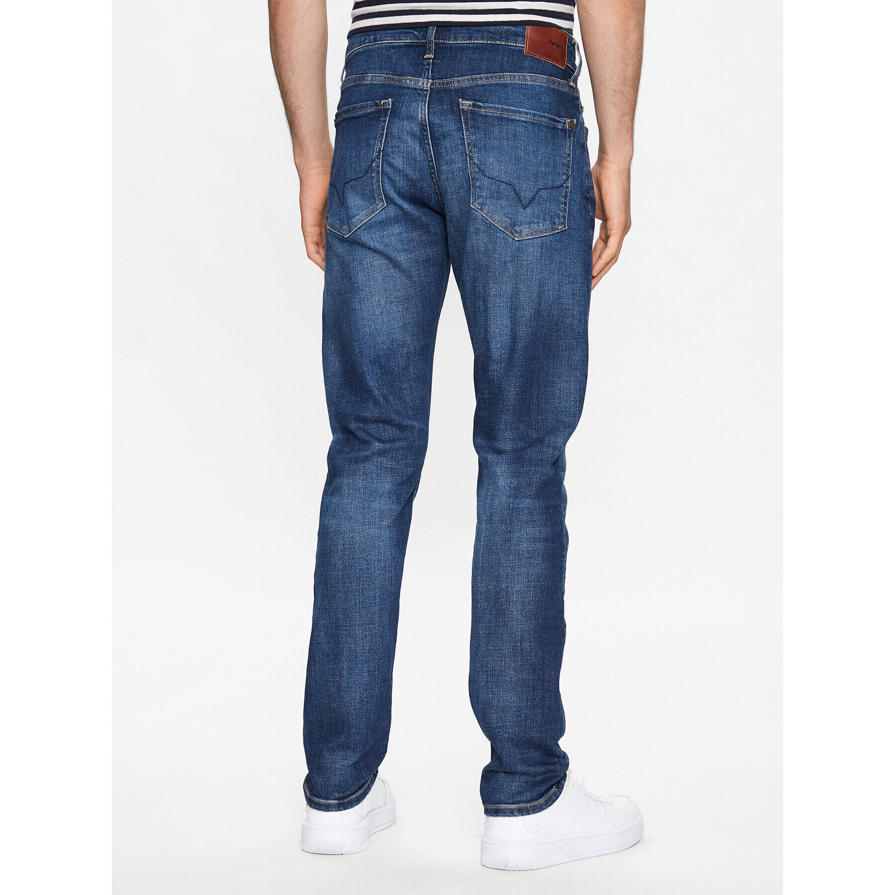 Pepe Jeans Blugi Crane PM206522 Albastru Taper Fit - Pled.ro