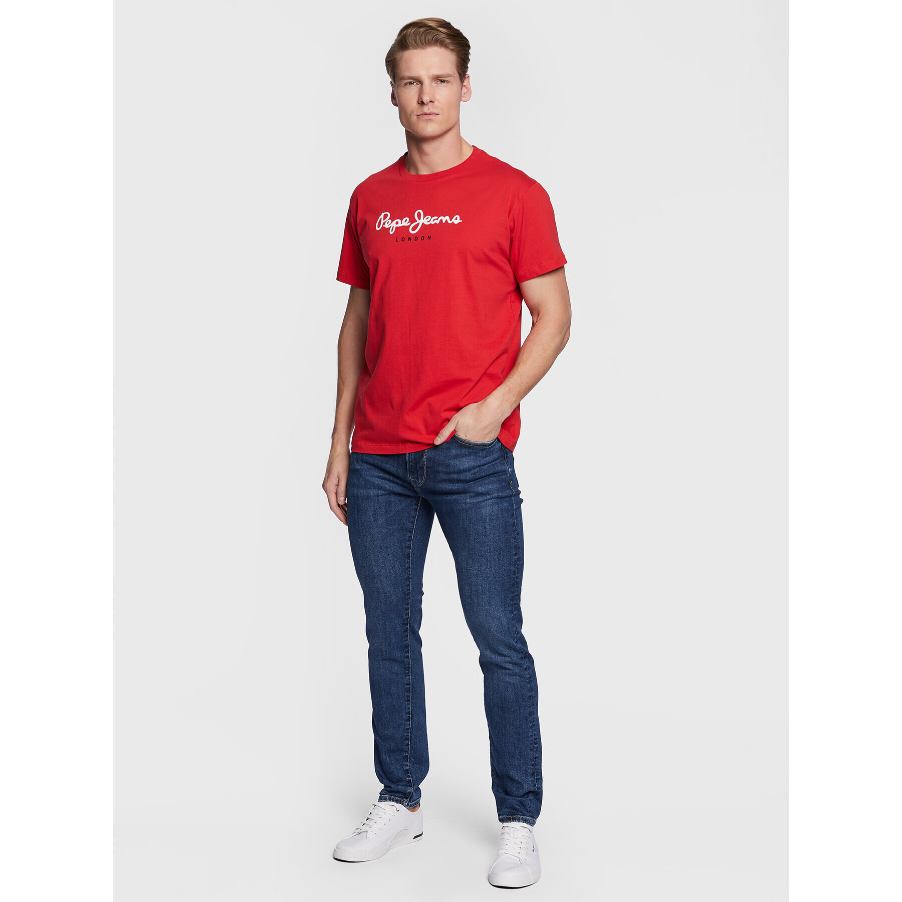 Pepe Jeans Blugi Crane PM206522 Bleumarin Taper Fit - Pled.ro