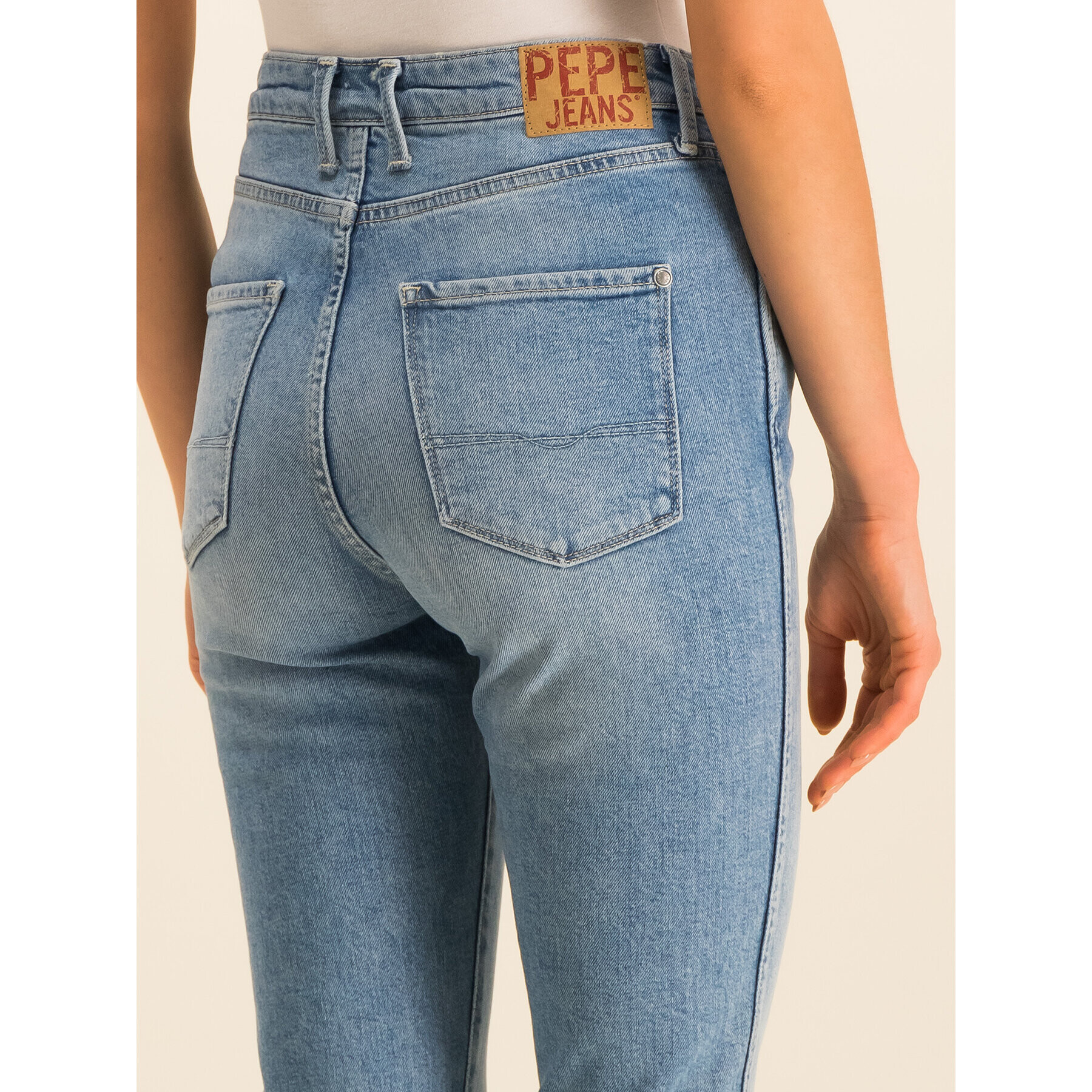 Pepe Jeans Blugi Dion PL203203NA1L Albastru Slim Fit - Pled.ro