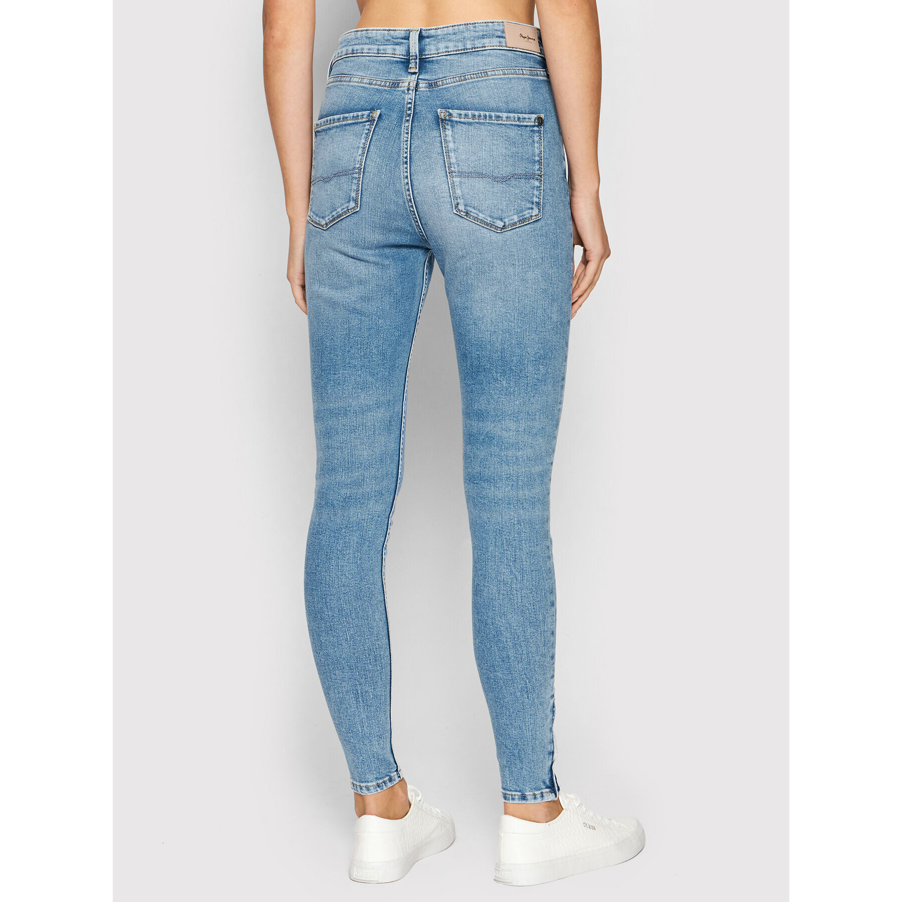 Pepe Jeans Blugi Dion PL204157 Albastru Skinny Fit - Pled.ro