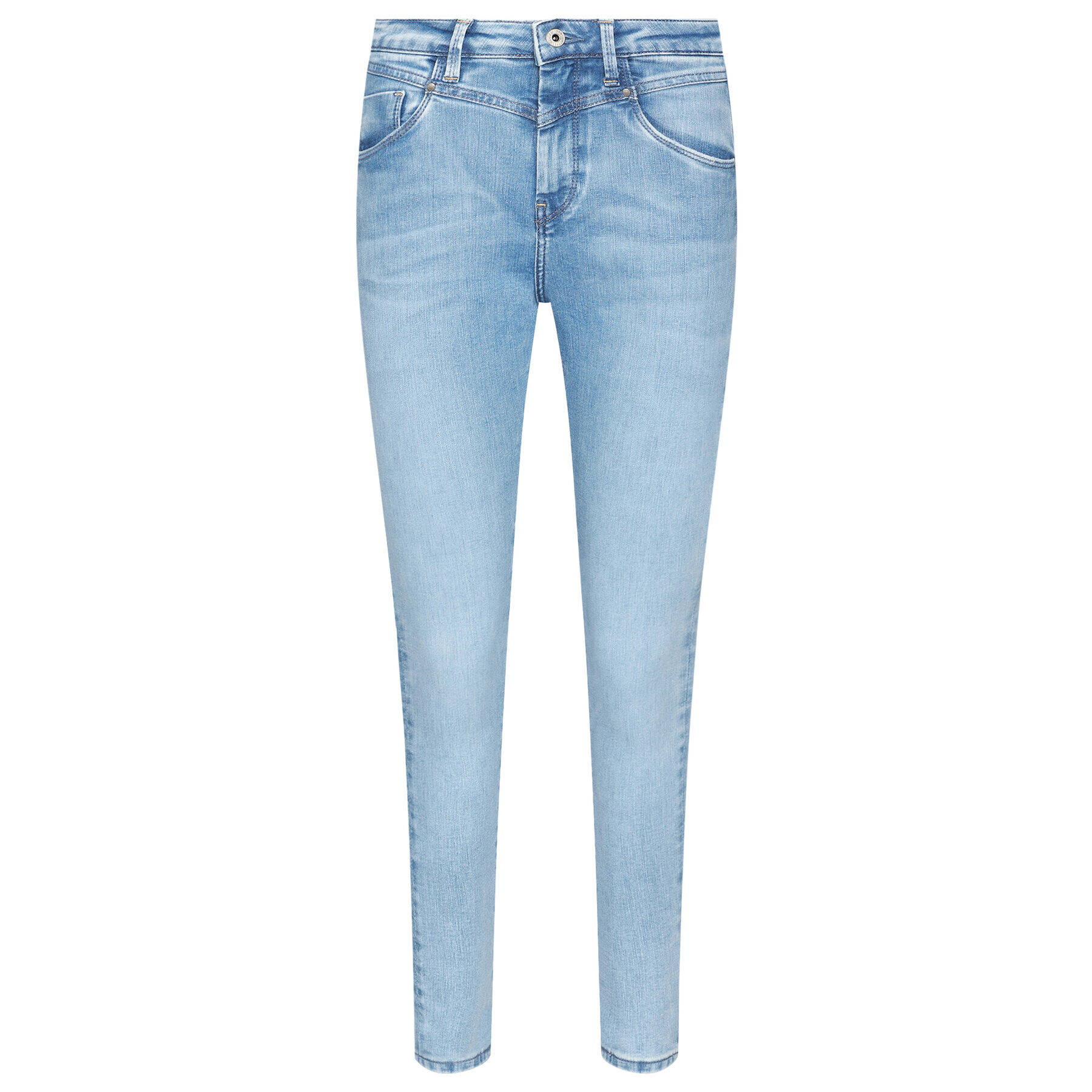 Pepe Jeans Blugi Dion Retro PL203937V Albastru Skinny Fit - Pled.ro