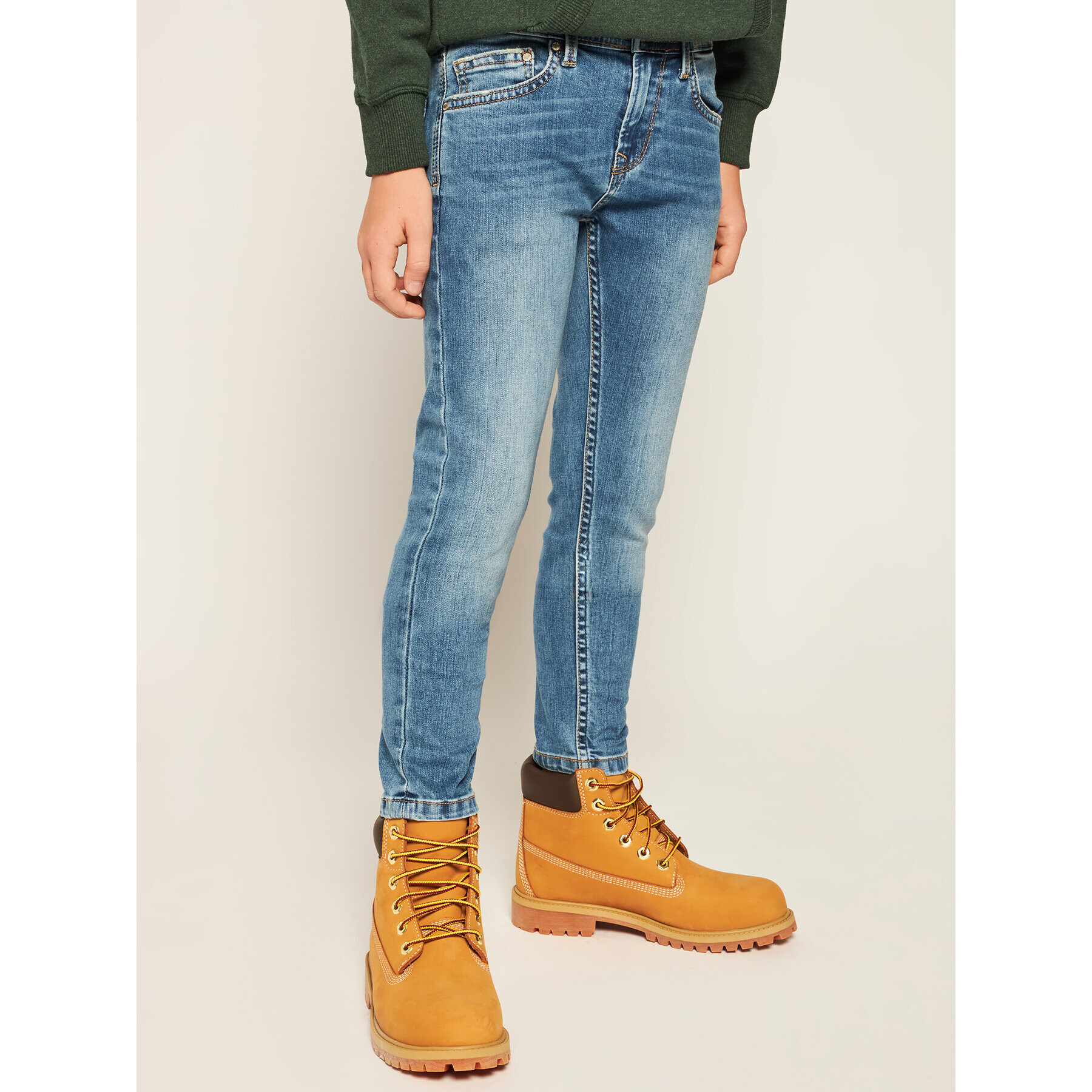 Pepe Jeans Blugi Finly PB200527 Bleumarin Skinny Fit - Pled.ro