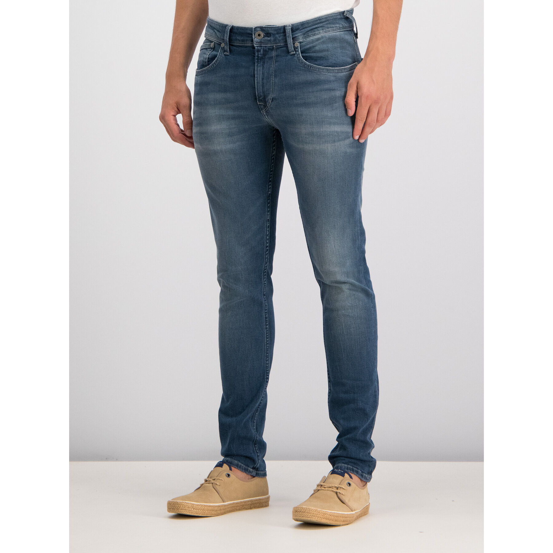 Pepe Jeans Blugi Finsbury PM200338 Albastru Skinny Fit - Pled.ro