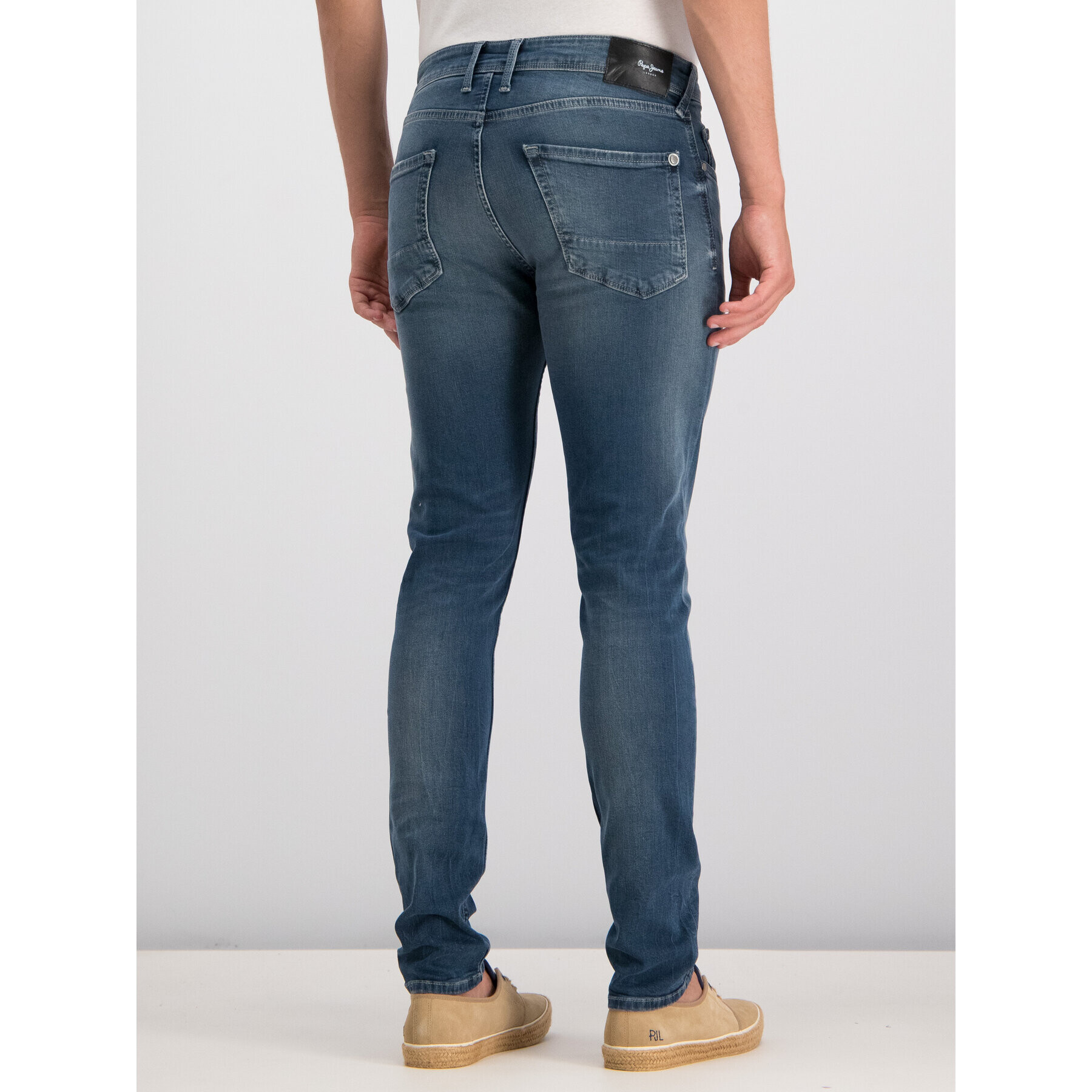 Pepe Jeans Blugi Finsbury PM200338 Albastru Skinny Fit - Pled.ro