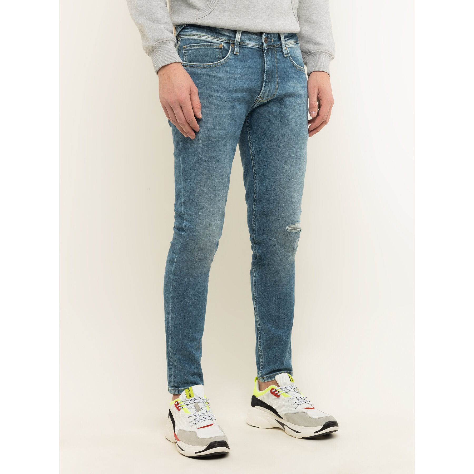 Pepe Jeans Blugi Finsbury PM200338 Bleumarin Skinny Fit - Pled.ro