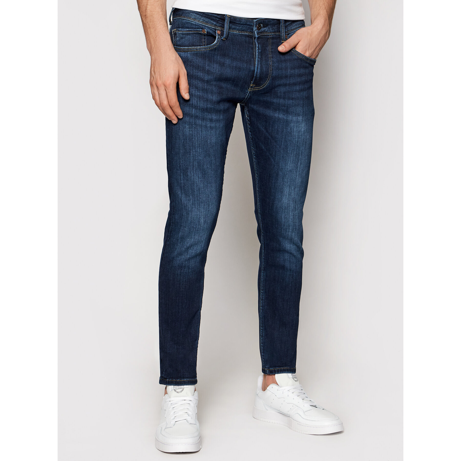 Pepe Jeans Blugi Finsbury PM200338 Bleumarin Skinny Fit - Pled.ro