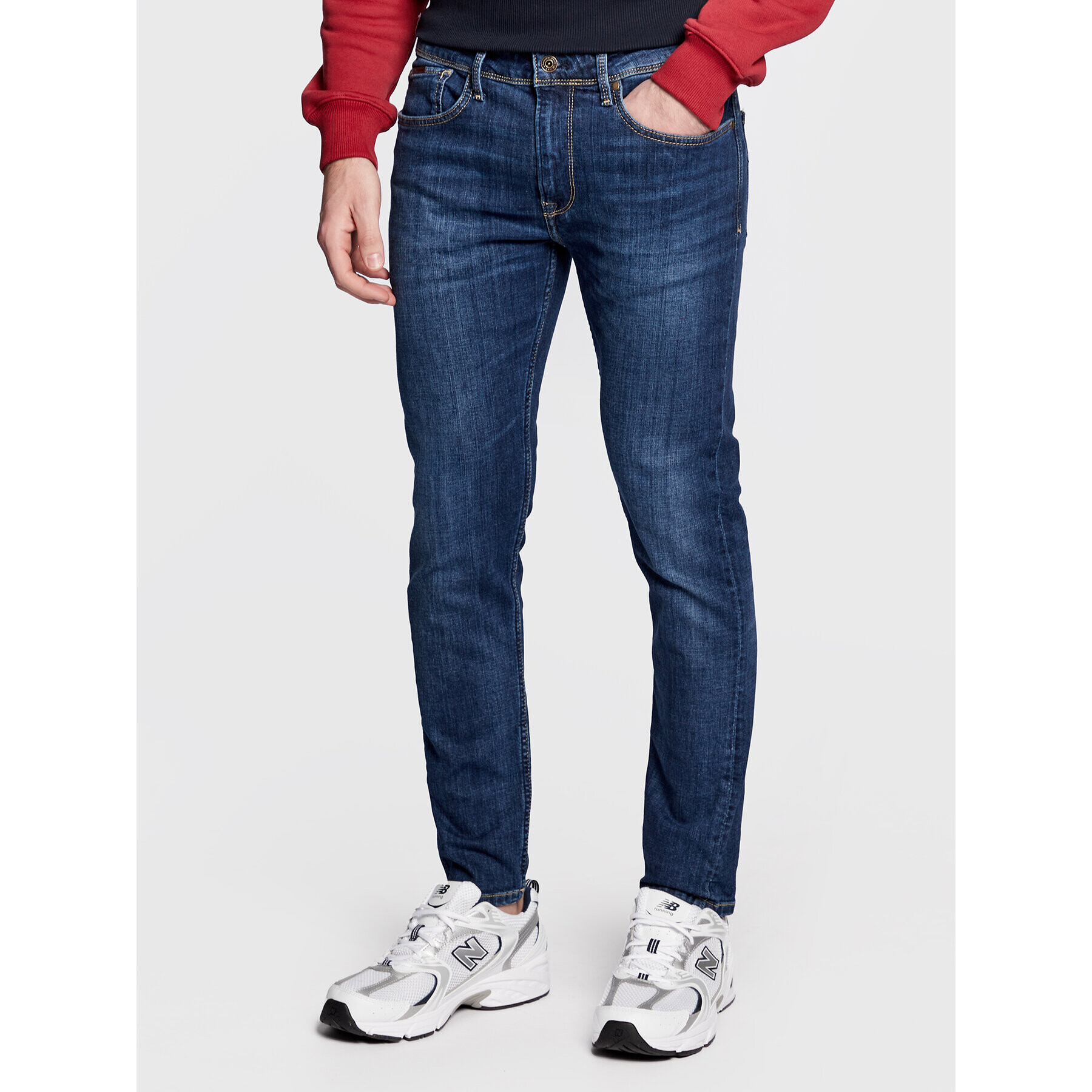 Pepe Jeans Blugi Finsbury PM206321 Albastru Skinny Fit - Pled.ro