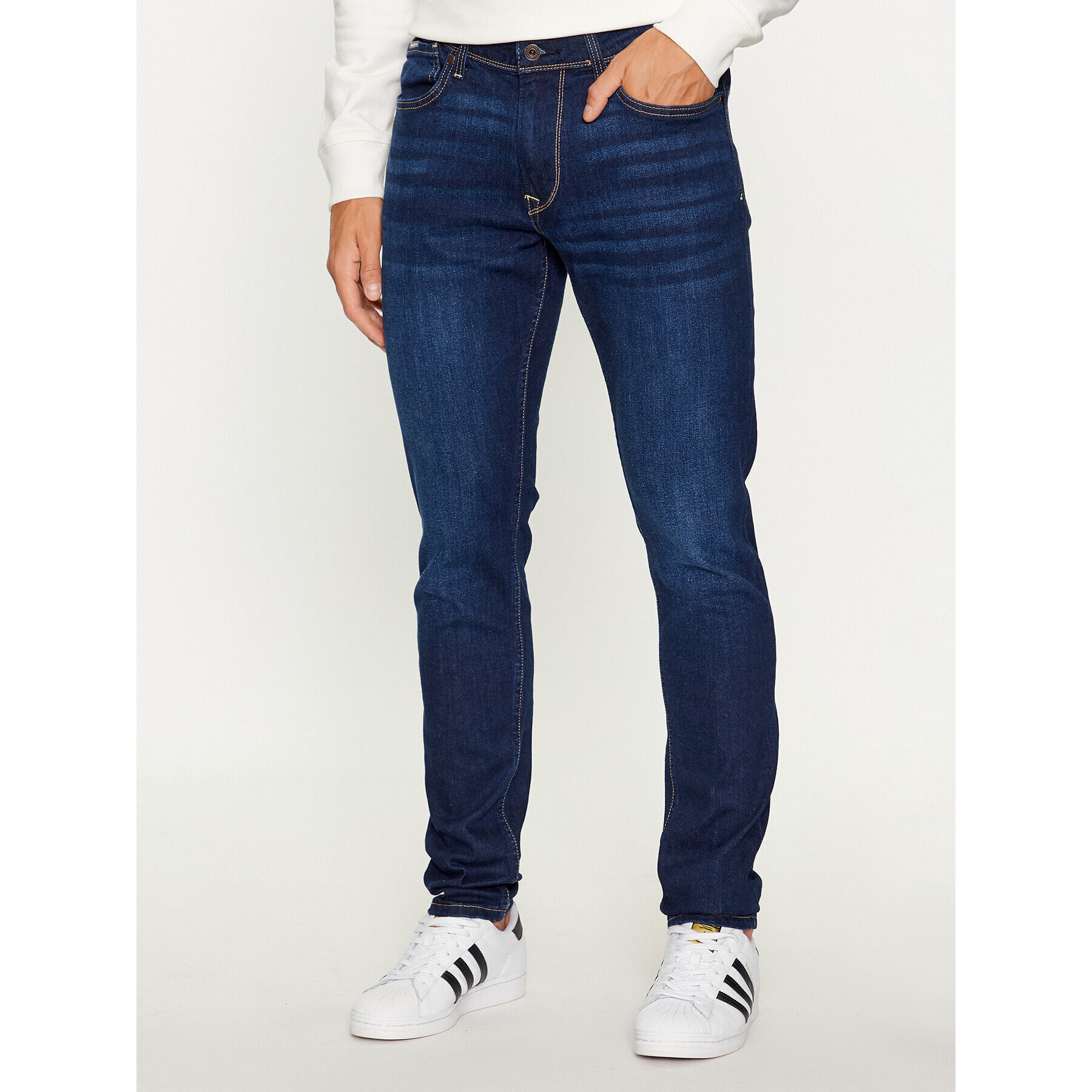 Pepe Jeans Blugi Finsbury PM206321 Bleumarin Skinny Fit - Pled.ro