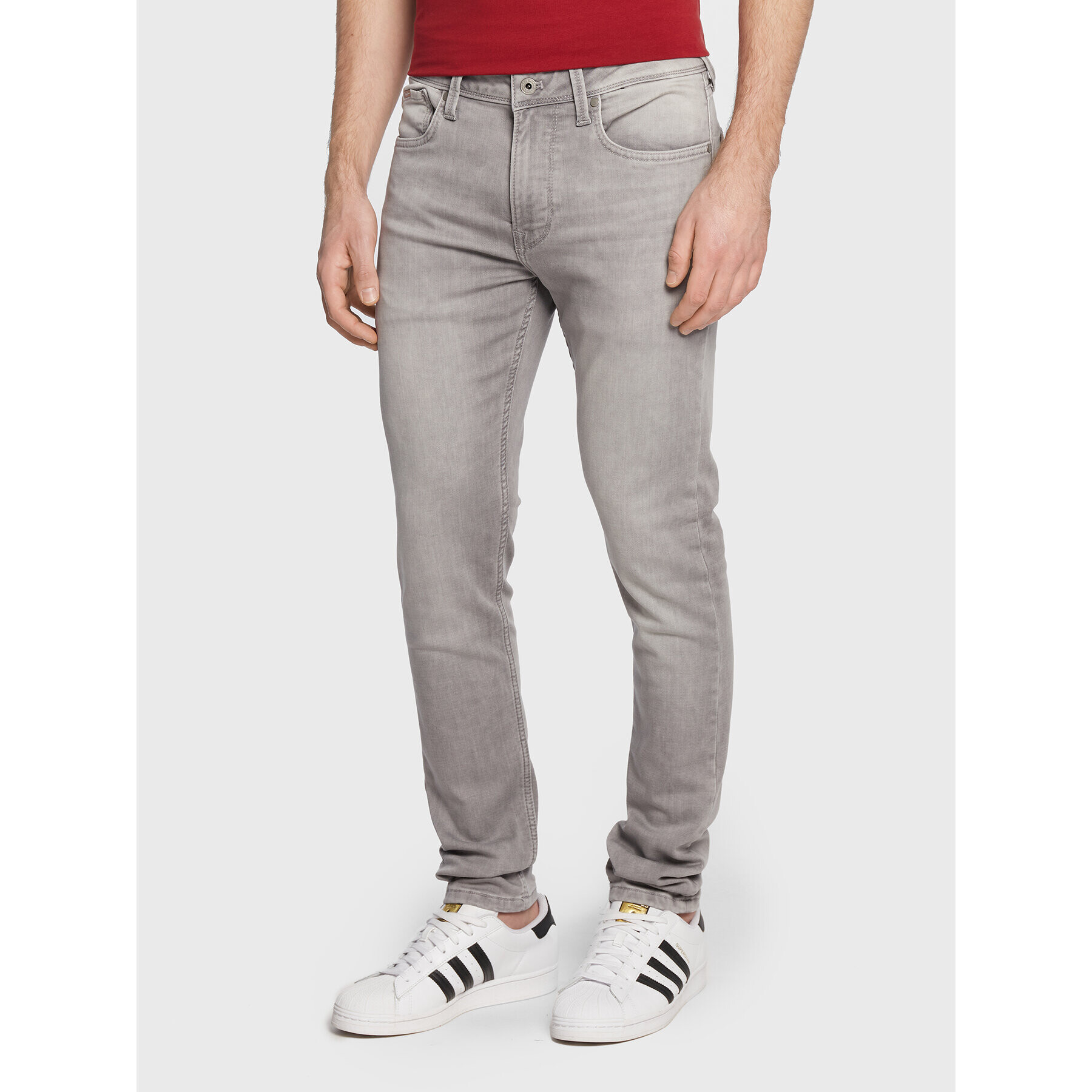 Pepe Jeans Blugi Finsbury PM206321 Gri Skinny Fit - Pled.ro