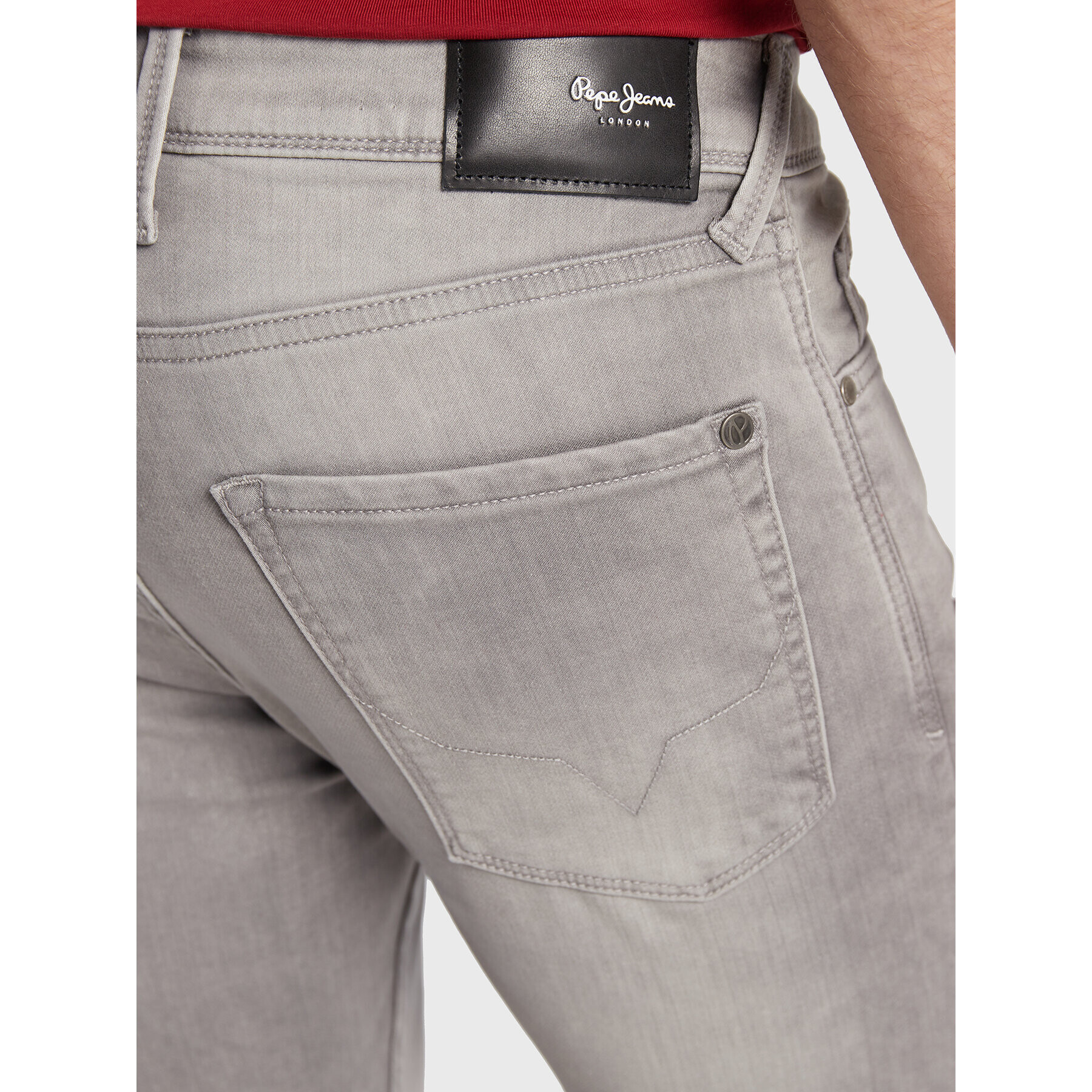 Pepe Jeans Blugi Finsbury PM206321 Gri Skinny Fit - Pled.ro