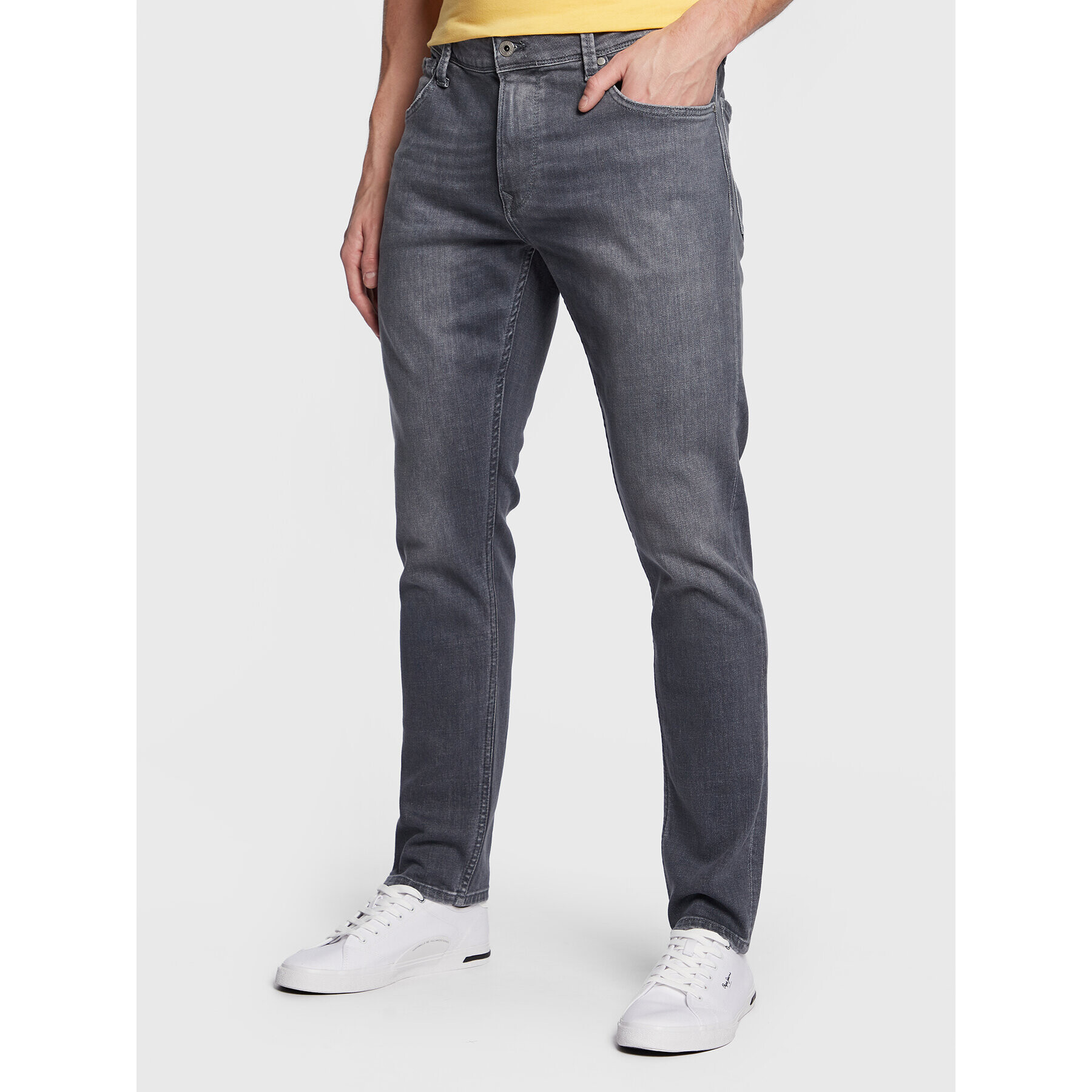 Pepe Jeans Blugi Finsbury PM206321 Gri Skinny Fit - Pled.ro