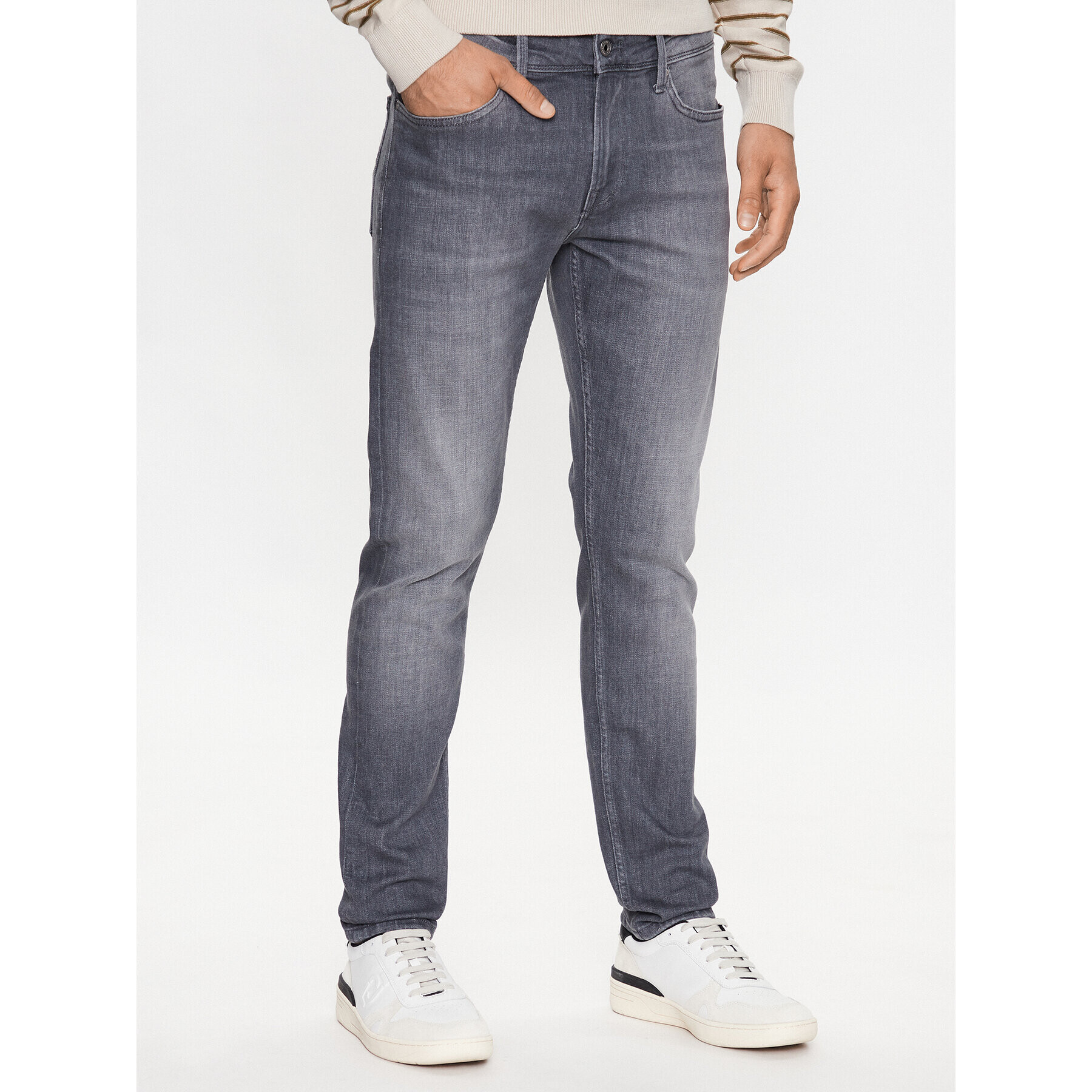 Pepe Jeans Blugi Finsbury PM206321 Gri Skinny Fit - Pled.ro