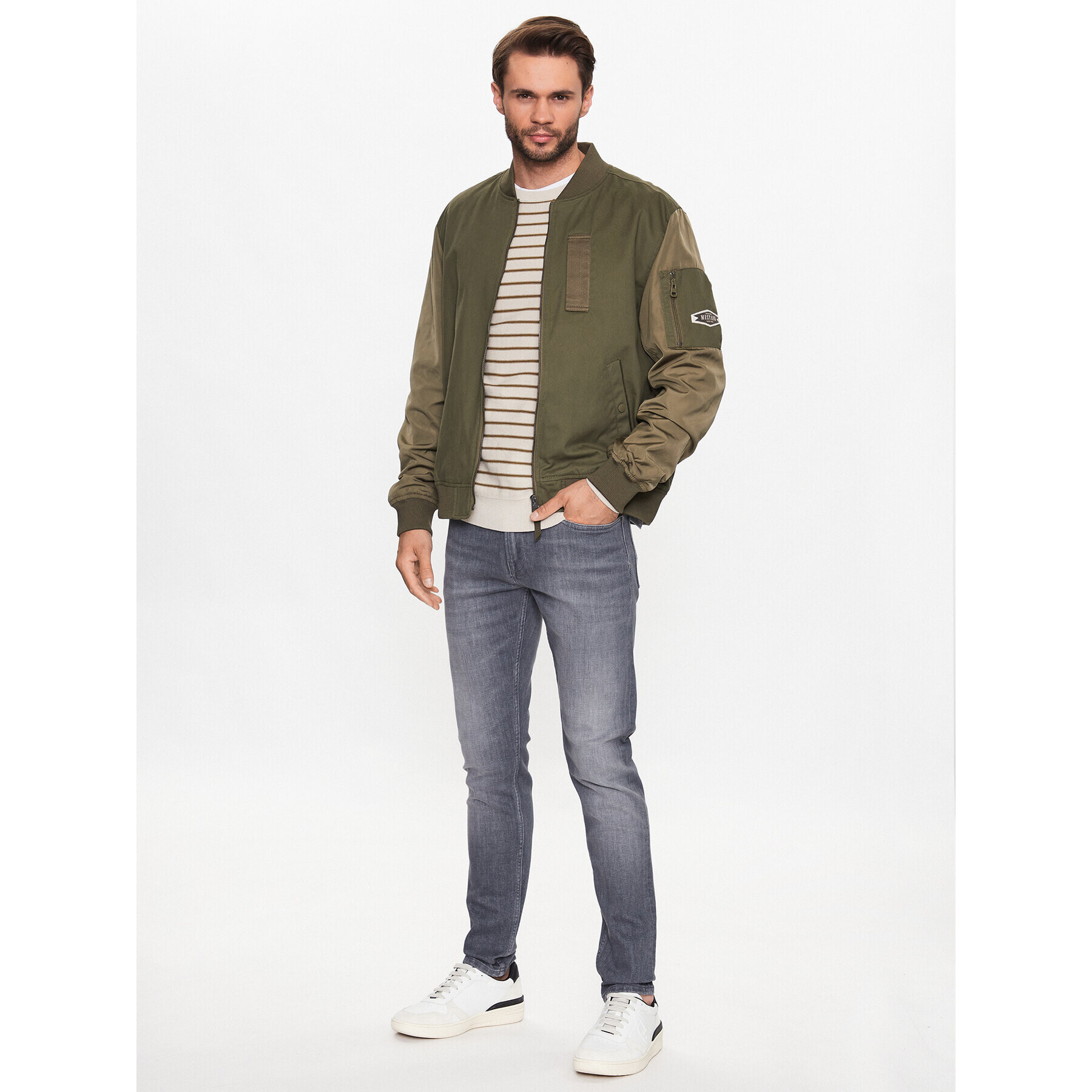 Pepe Jeans Blugi Finsbury PM206321 Gri Skinny Fit - Pled.ro