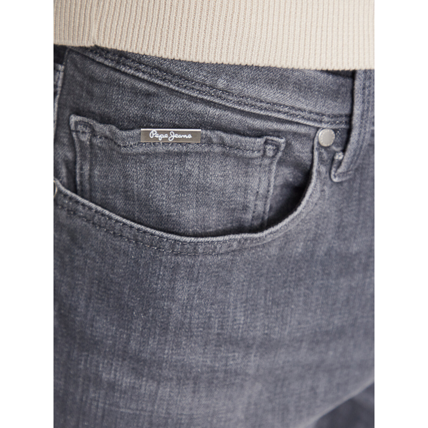 Pepe Jeans Blugi Finsbury PM206321 Gri Skinny Fit - Pled.ro