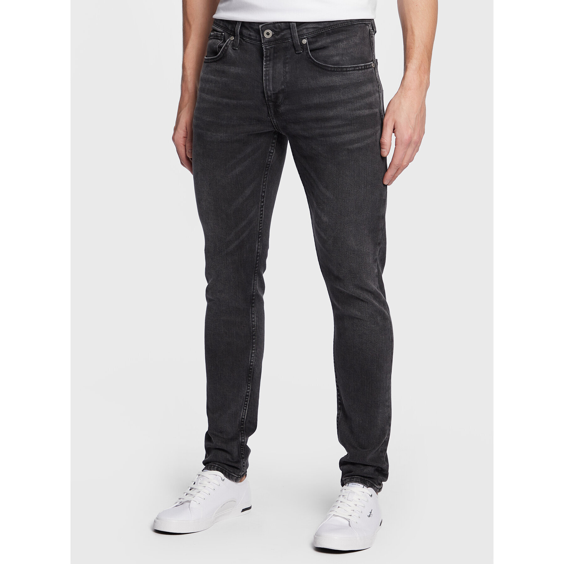 Pepe Jeans Blugi Finsbury PM206321 Negru Skinny Fit - Pled.ro