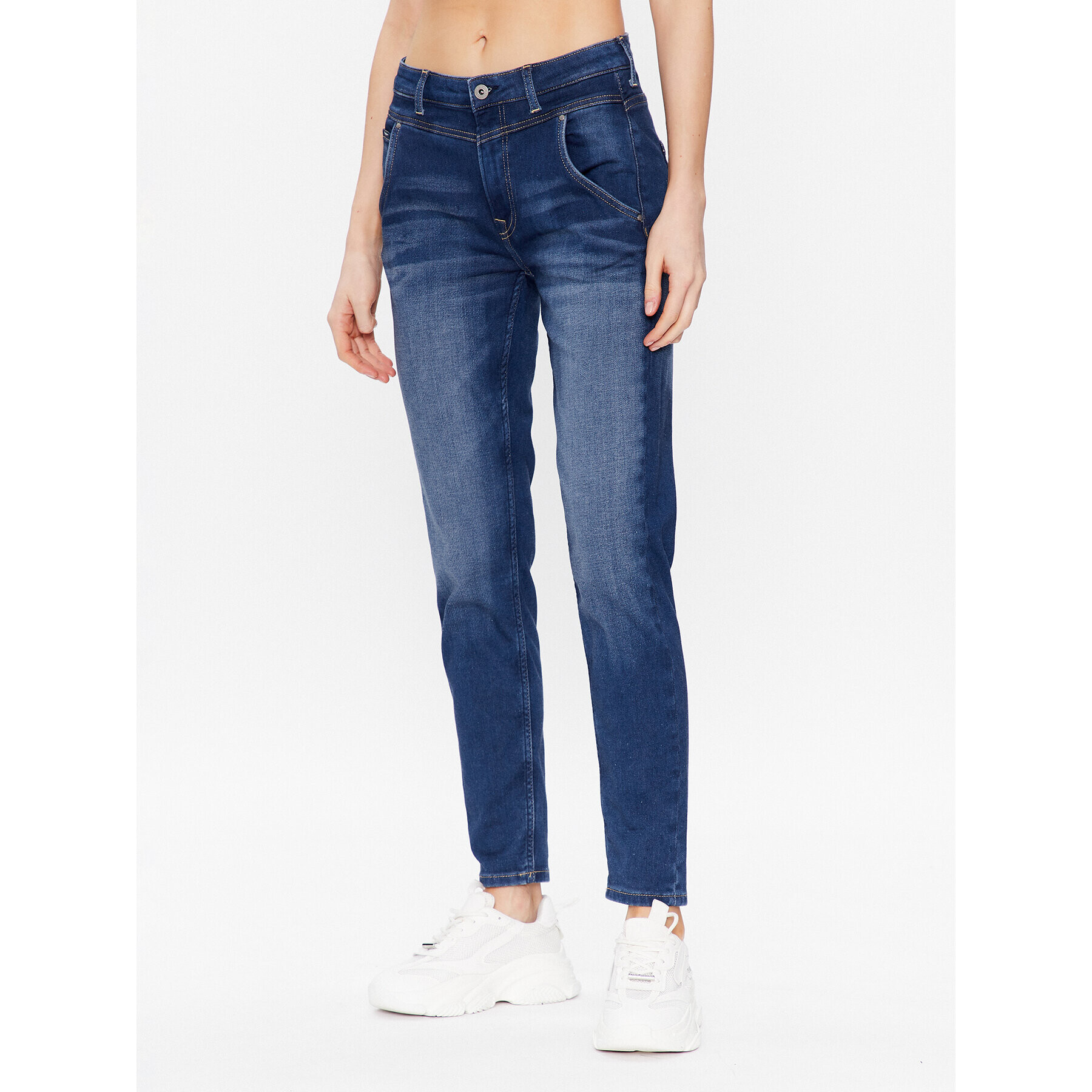 Pepe Jeans Blugi GYMDIGO Carey PL204178 Bleumarin Relaxed Fit - Pled.ro