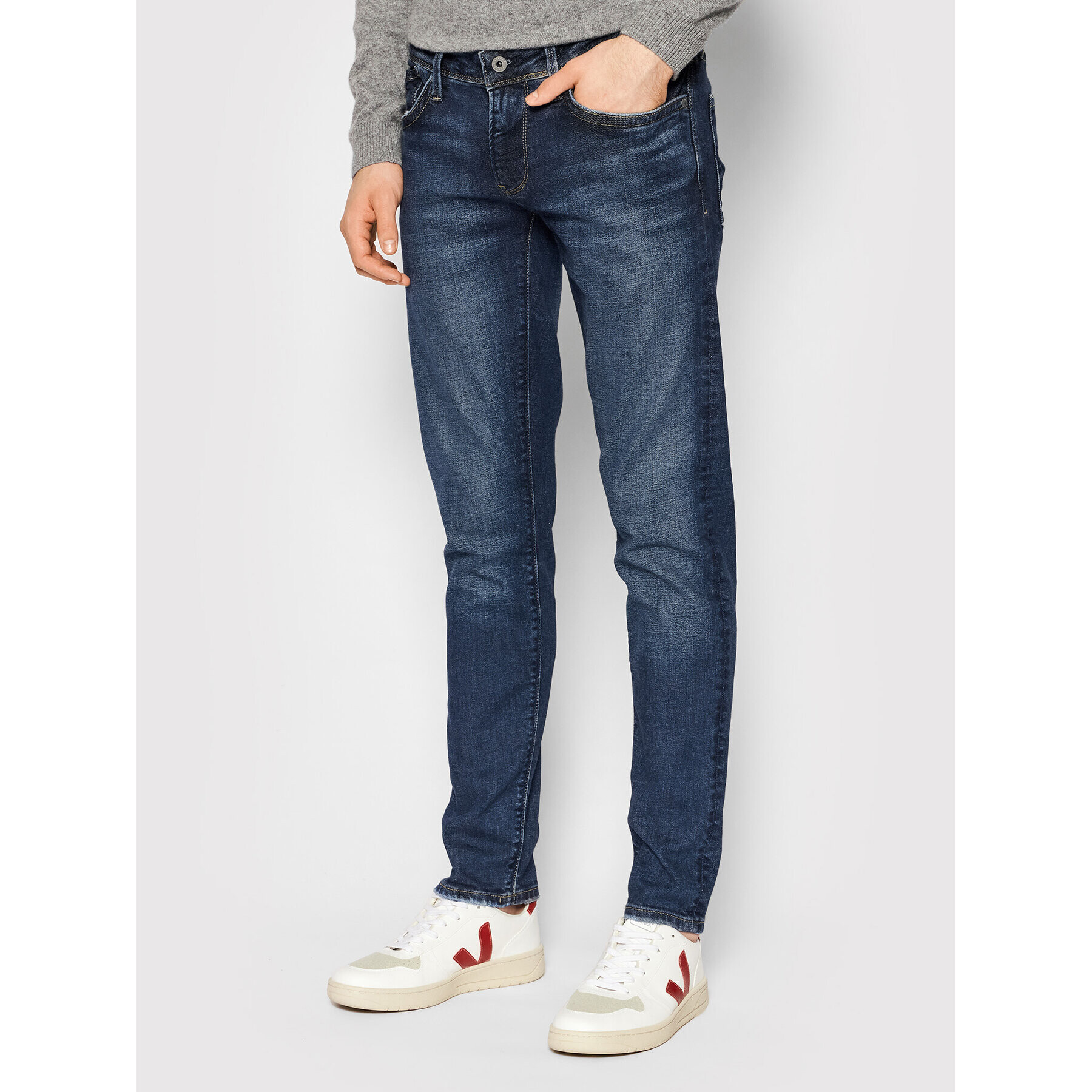 Pepe Jeans Blugi Hatch PM206322 Bleumarin Slim Fit - Pled.ro