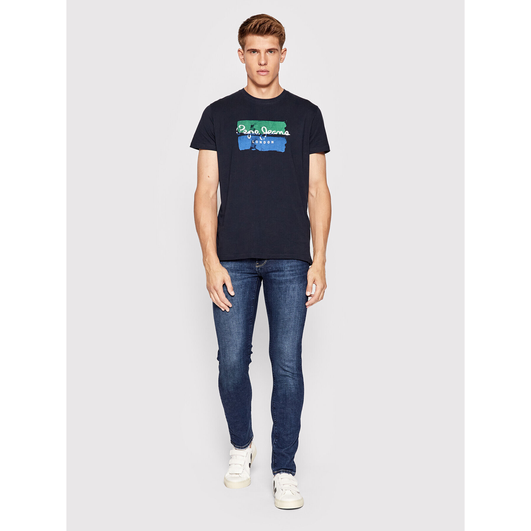 Pepe Jeans Blugi Hatch PM206322 Bleumarin Slim Fit - Pled.ro