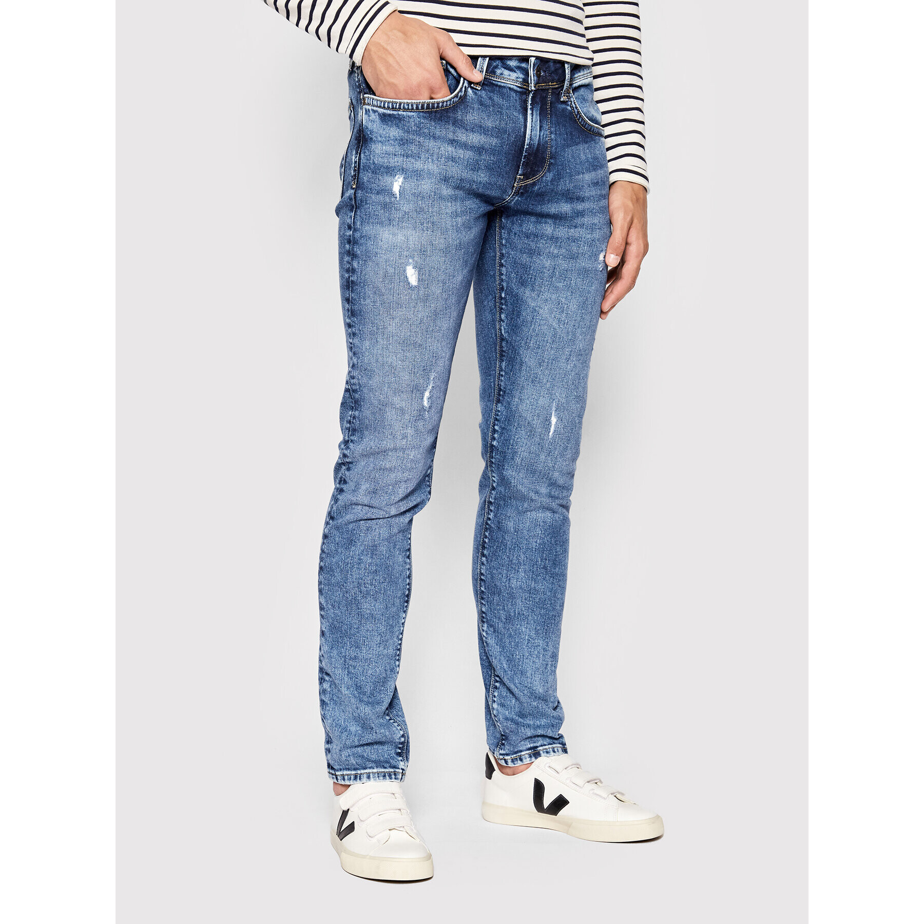 Pepe Jeans Blugi Hatch PM206322 Bleumarin Slim Fit - Pled.ro