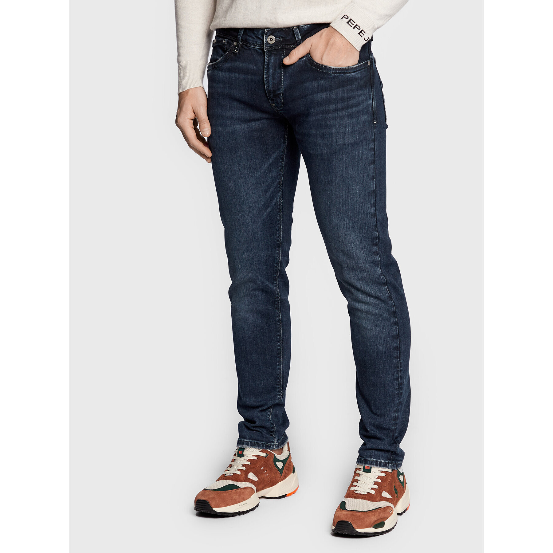 Pepe Jeans Blugi Hatch PM206322 Bleumarin Slim Fit - Pled.ro