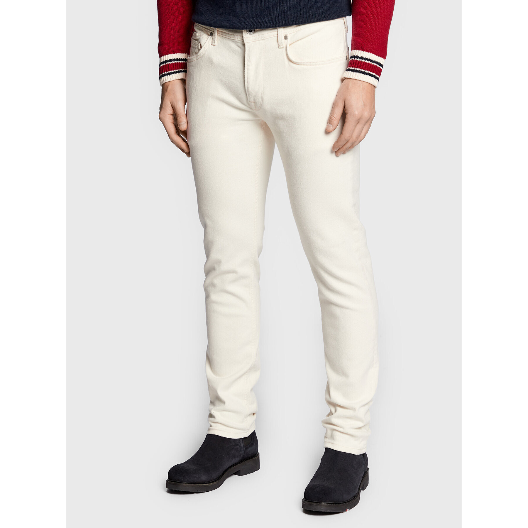 Pepe Jeans Blugi Hatch PM206323 Écru Slim Fit - Pled.ro