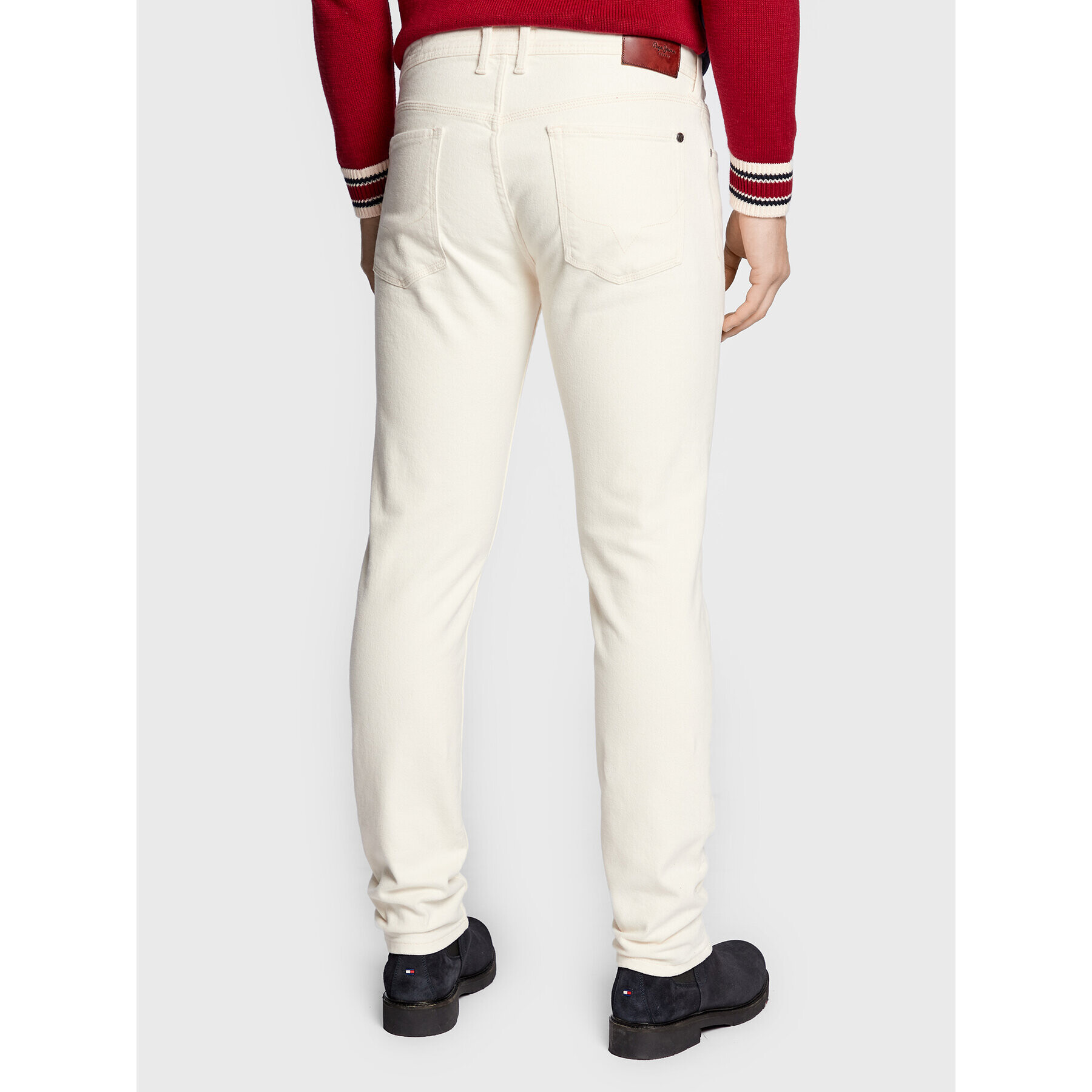 Pepe Jeans Blugi Hatch PM206323 Écru Slim Fit - Pled.ro