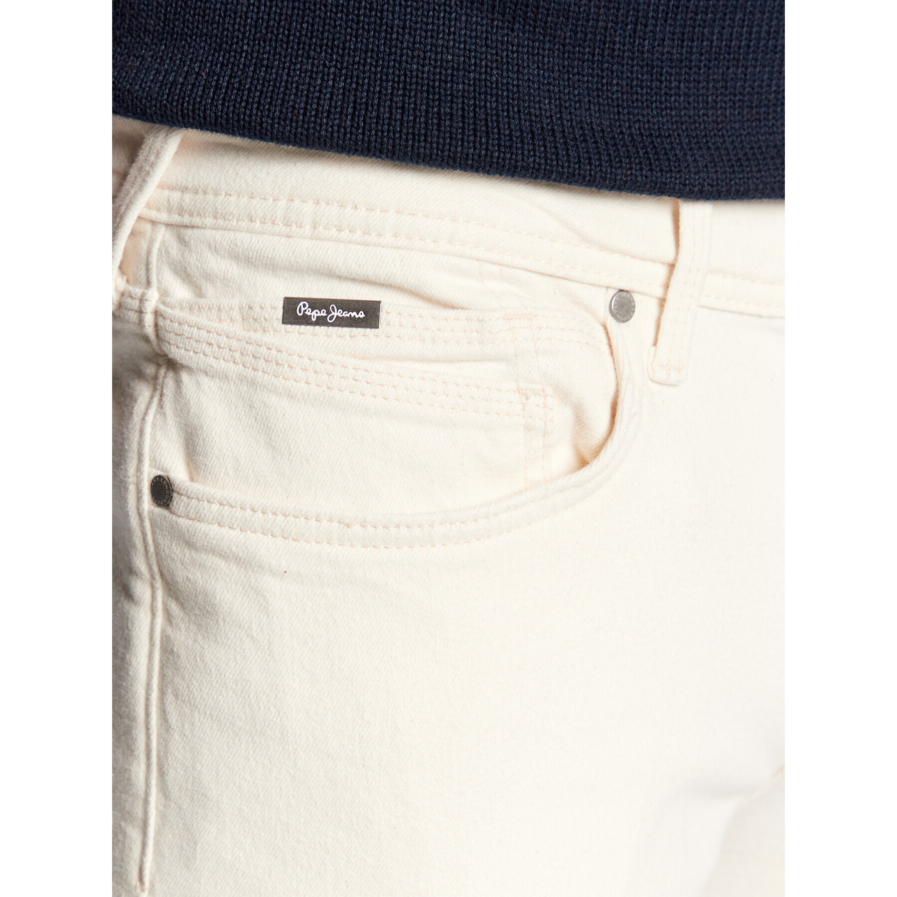 Pepe Jeans Blugi Hatch PM206323 Écru Slim Fit - Pled.ro