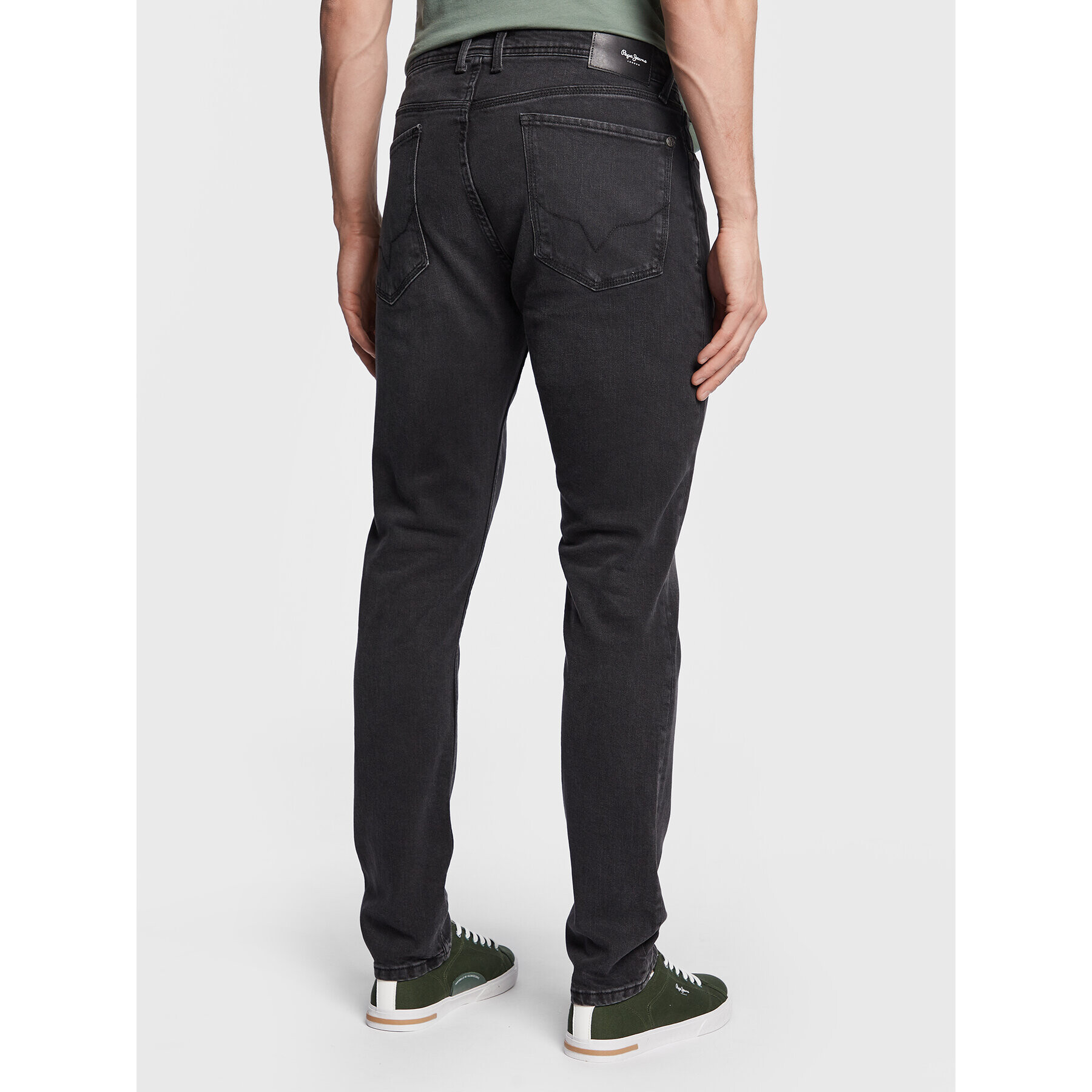 Pepe Jeans Blugi Hatch PM206323 Negru Slim Fit - Pled.ro