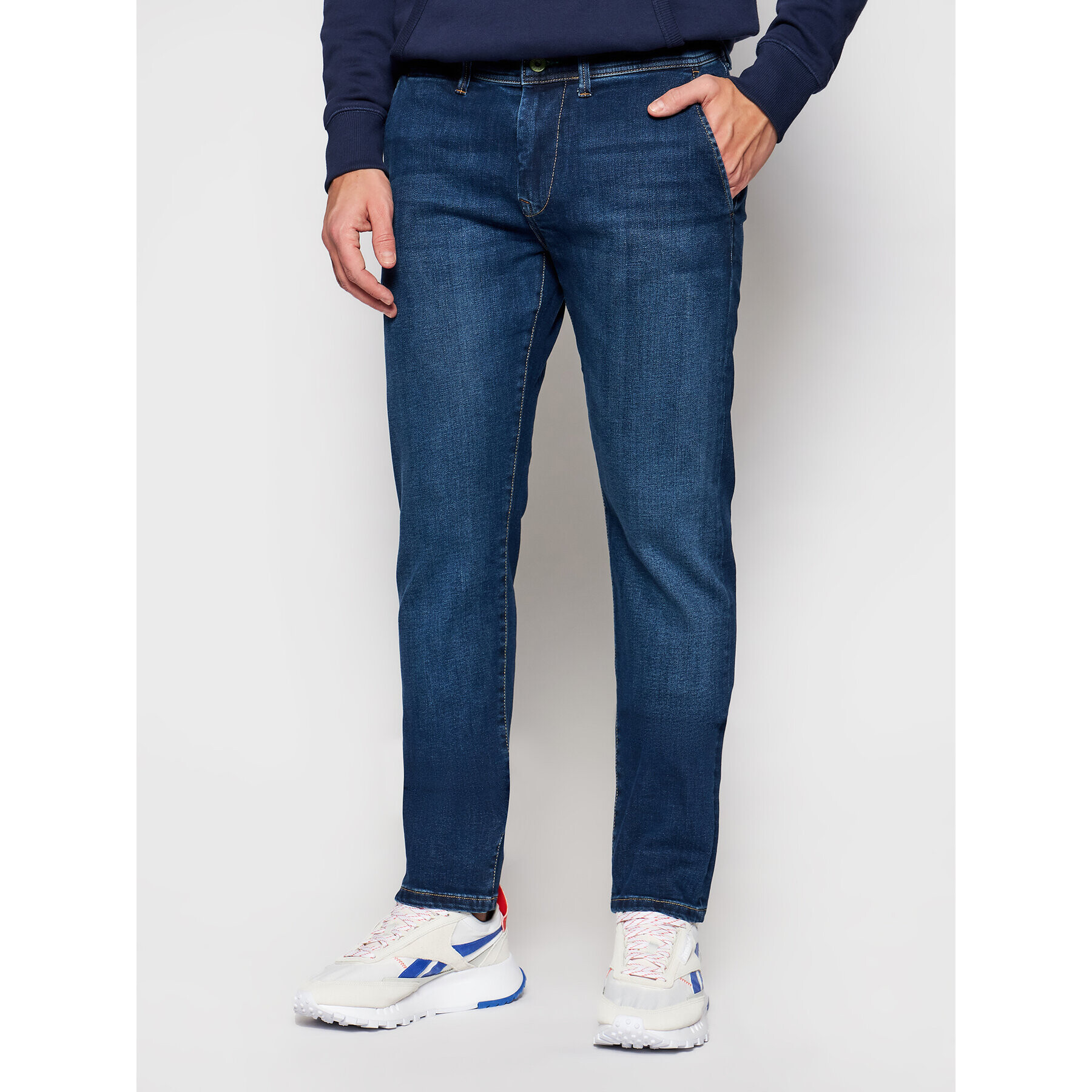 Pepe Jeans Blugi Jamey PM205896 Bleumarin Taper Fit - Pled.ro