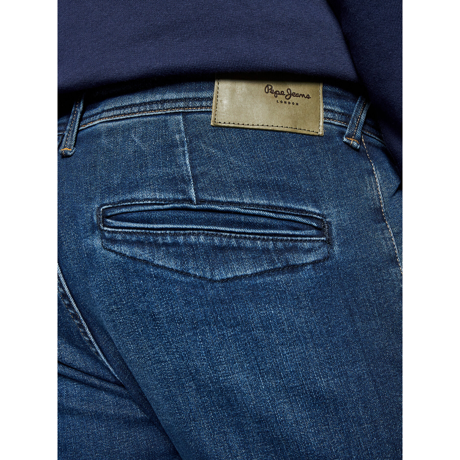 Pepe Jeans Blugi Jamey PM205896 Bleumarin Taper Fit - Pled.ro