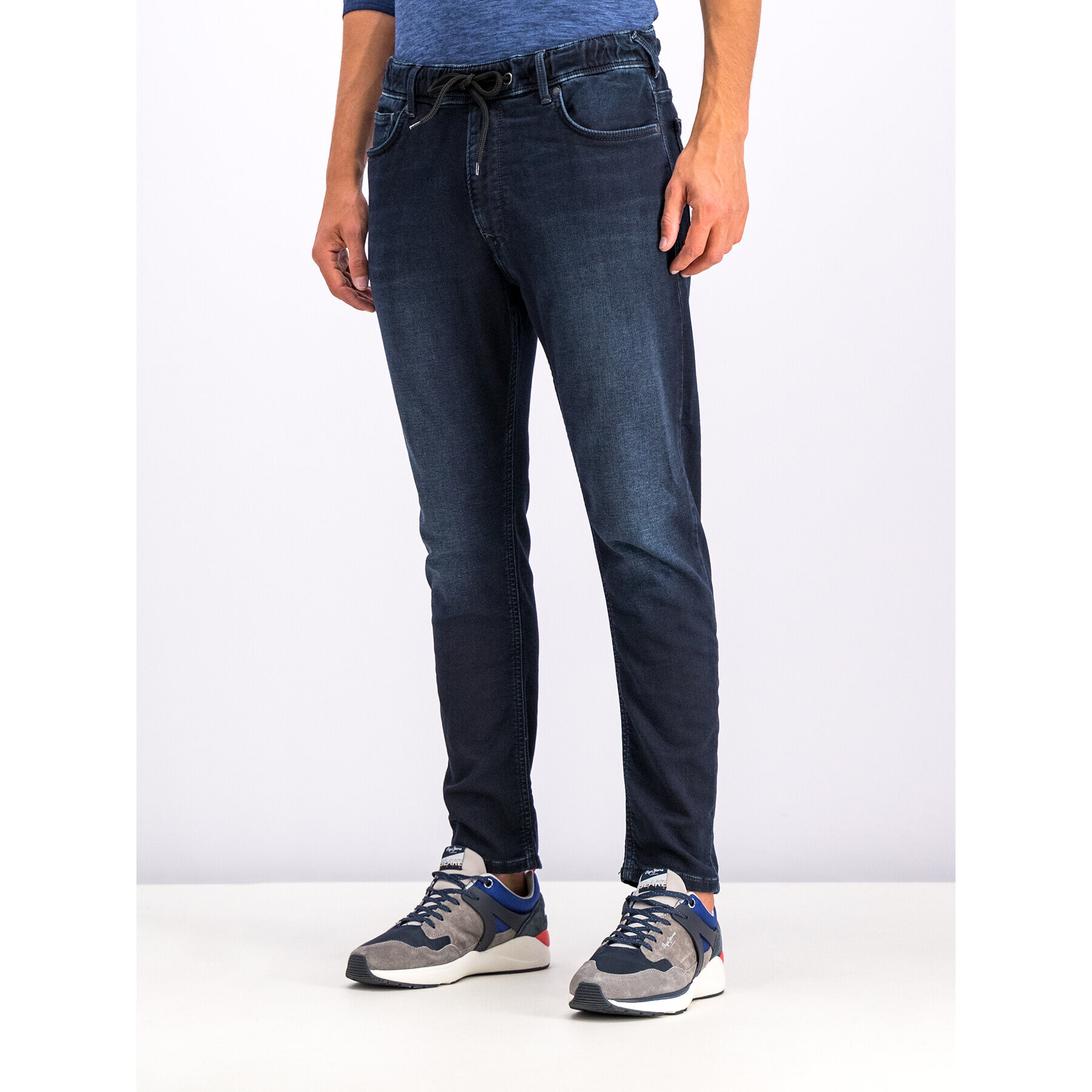 Pepe Jeans Blugi Johnson PM204385 Bleumarin Relaxed Fit - Pled.ro