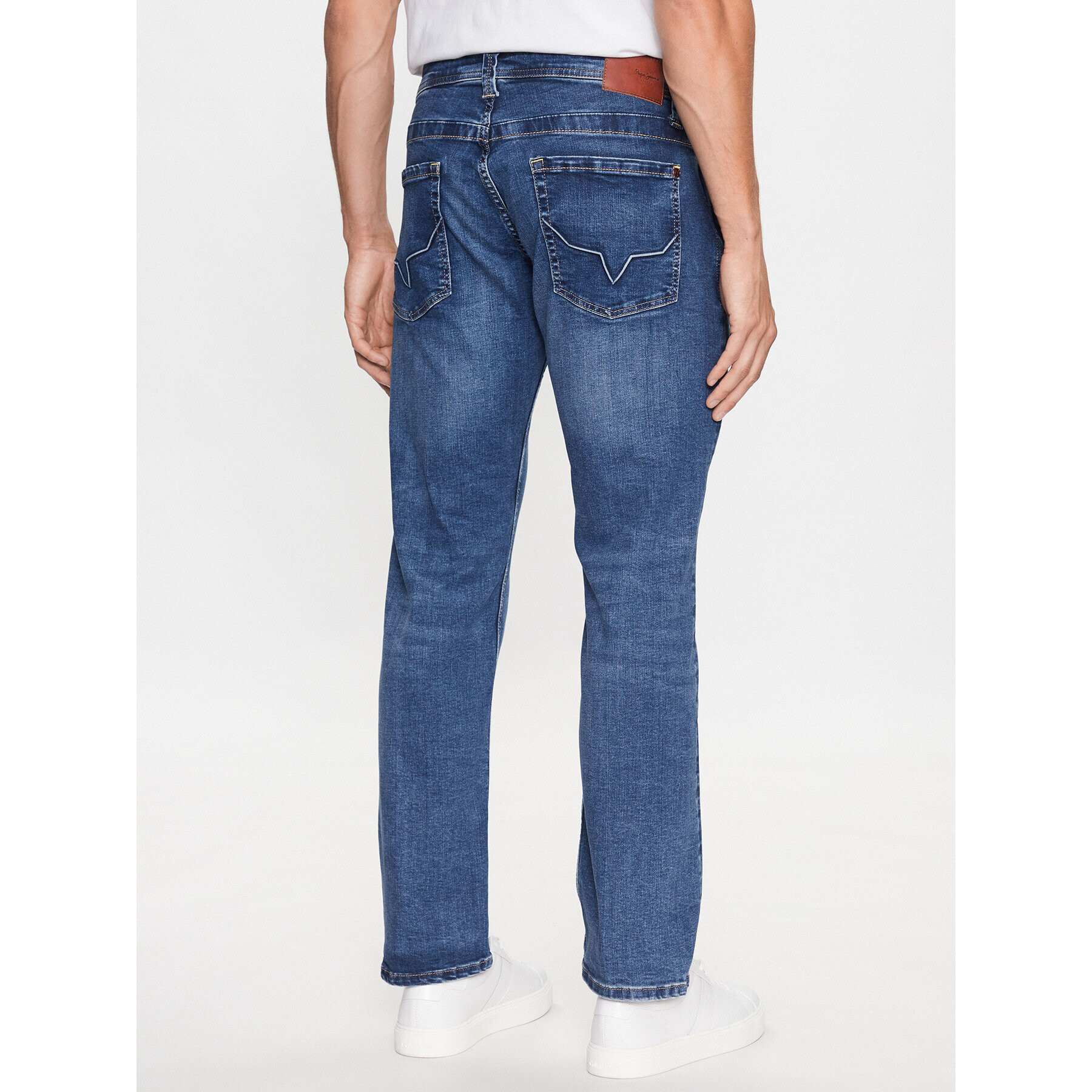 Pepe Jeans Blugi Kingston PM206468 Albastru Relaxed Fit - Pled.ro